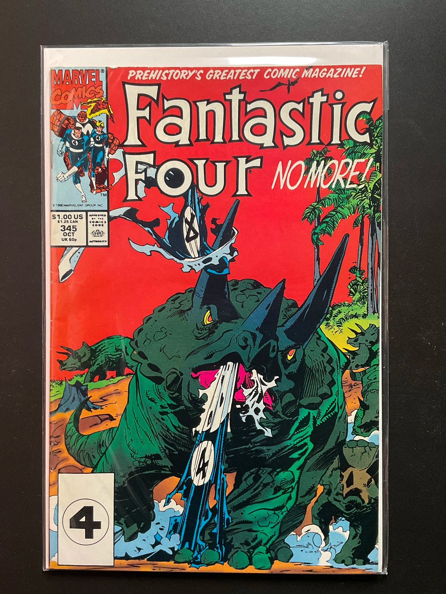 Fantastic Four 345 Marvel Comics October 1990 - B