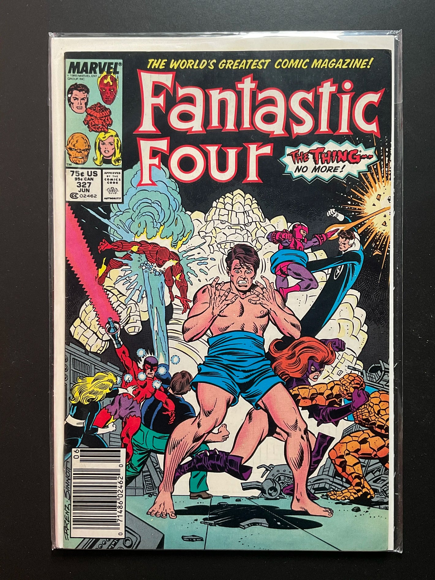Fantastic Four 327 Marvel Comics June 1989 The Thing No More