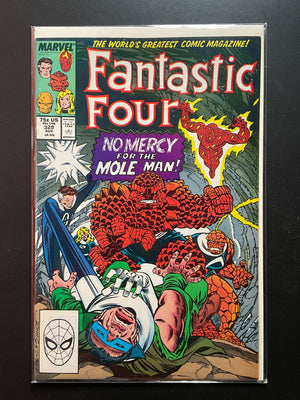 Fantastic Four 329 Marvel Comics August 1989 No Mercy for the Mole Man - B