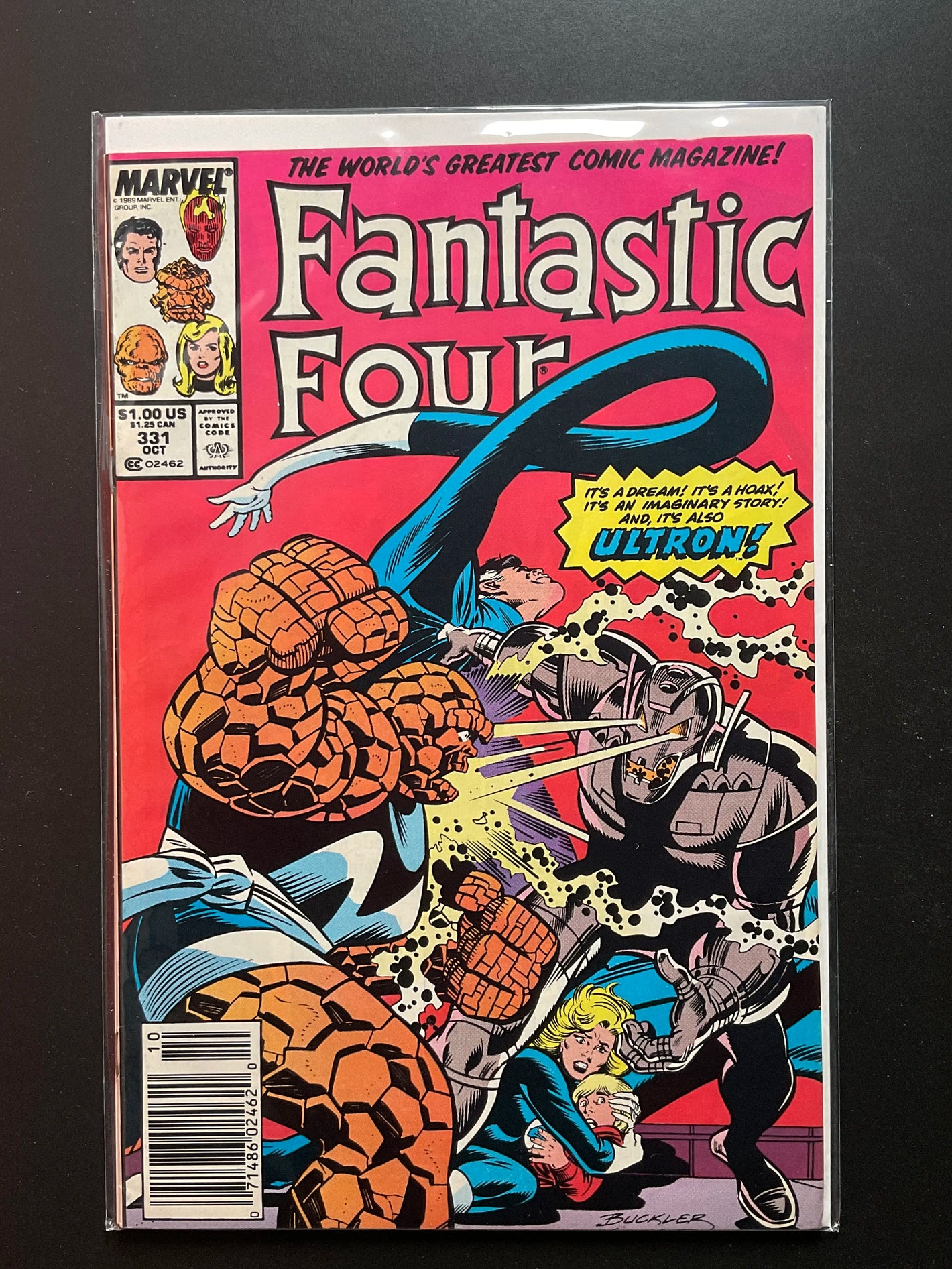 Fantastic Four 331 Marvel Comics October 1989 Ultron Appearance