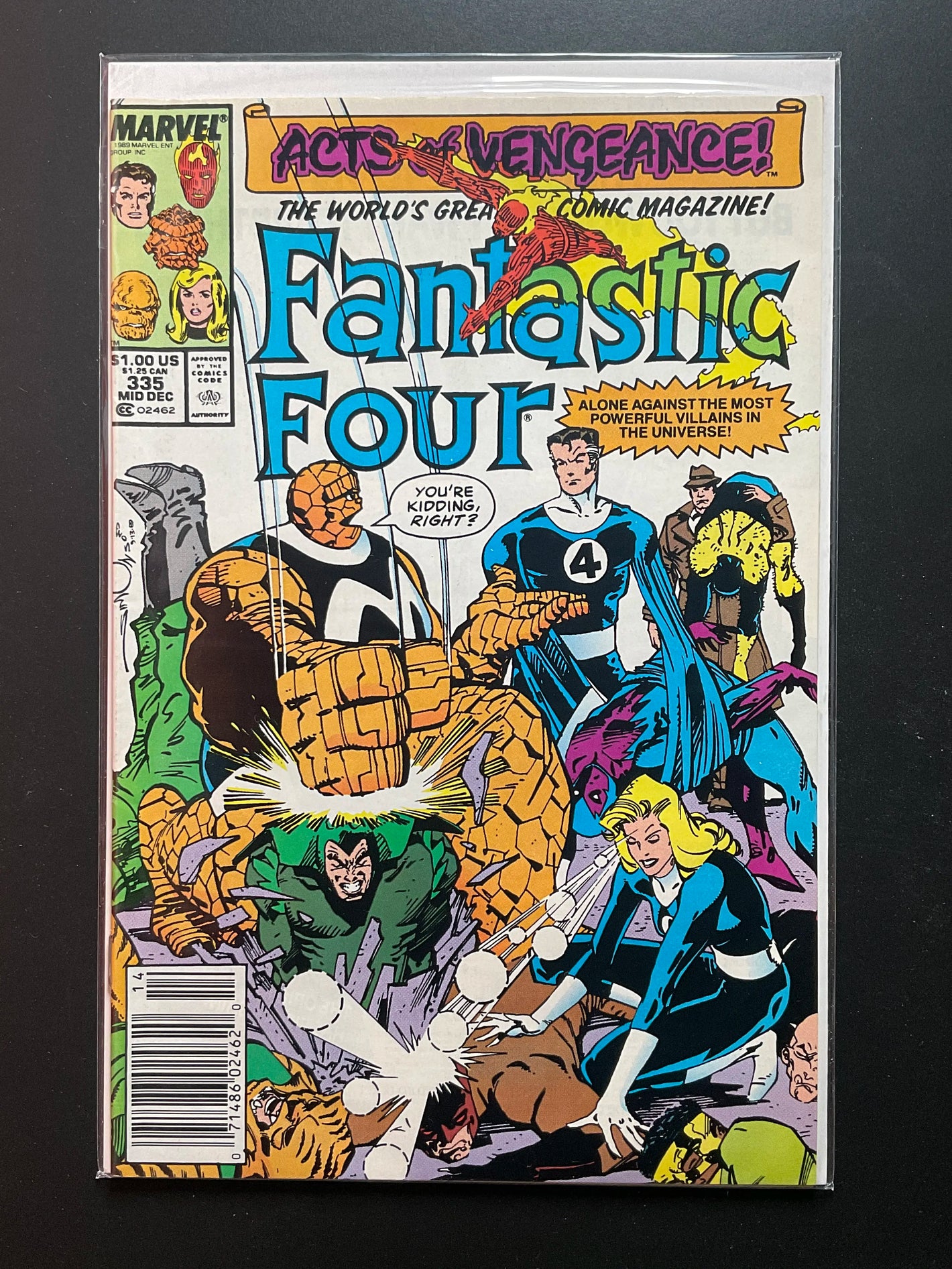Fantastic Four 335 Marvel Comics Dec 1989 Acts of Vengeance