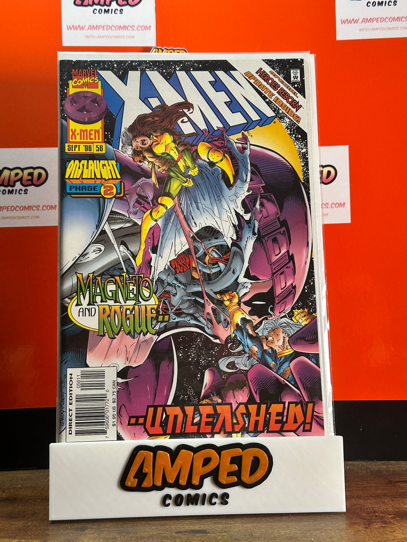 X-Men 56 Marvel Comics Sept 1996 Onslaught Phase 2 Magneto Rogue