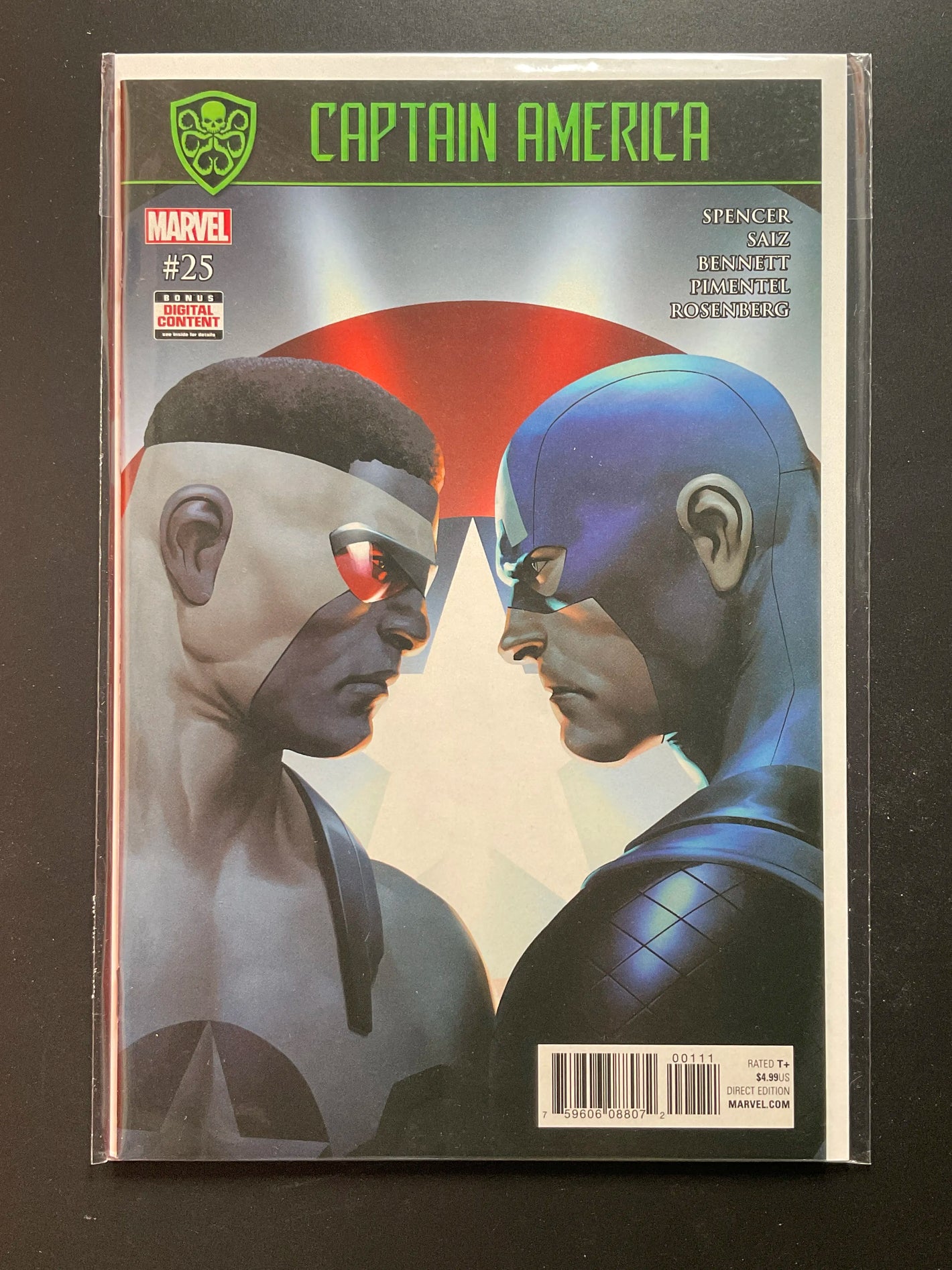 Captain America 25 Marvel Comics 2017 Direct Edition