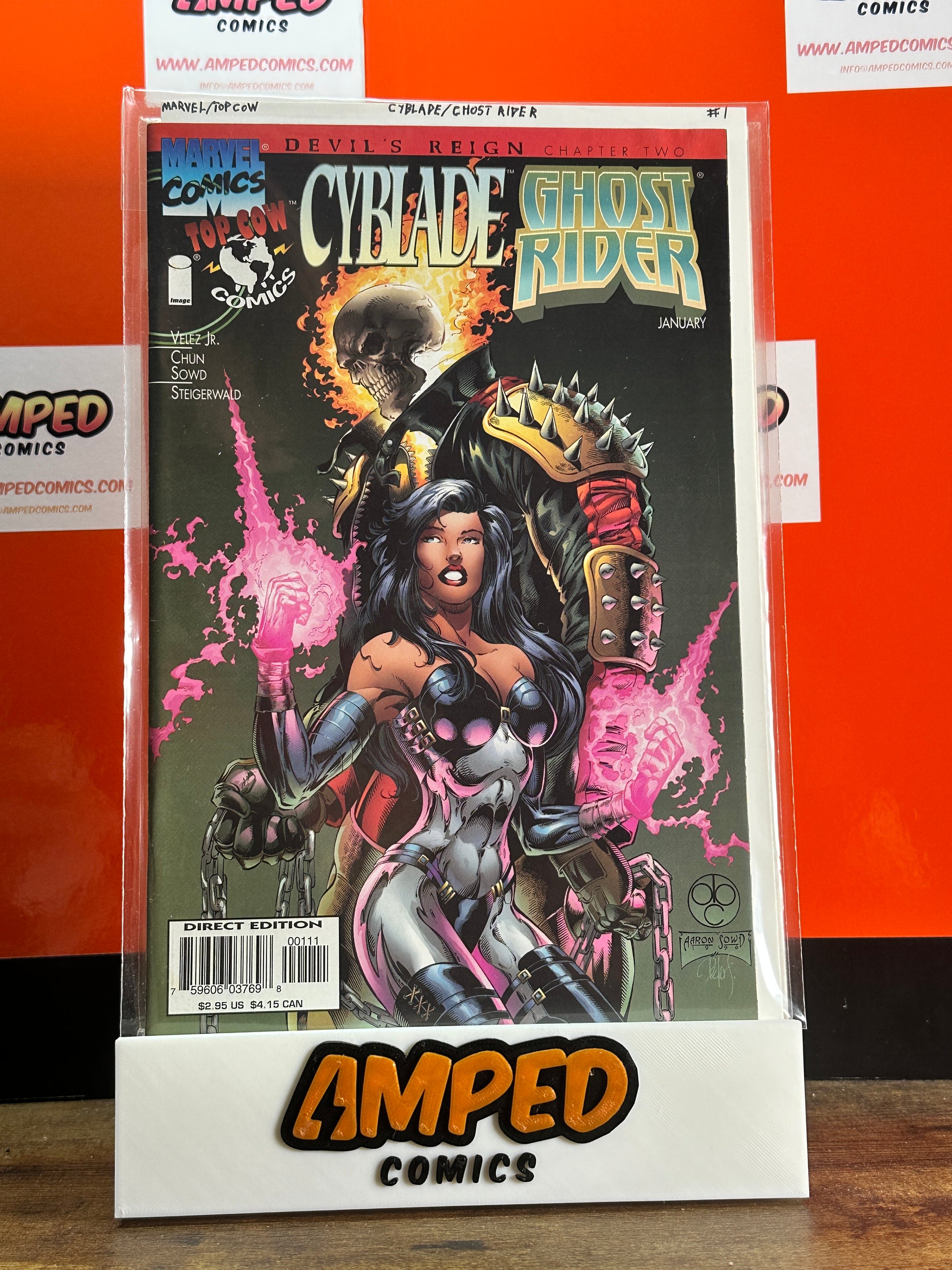 Cyblade/Ghost Rider 1 Marvel/Top Cow Devils Reign Chapter Two