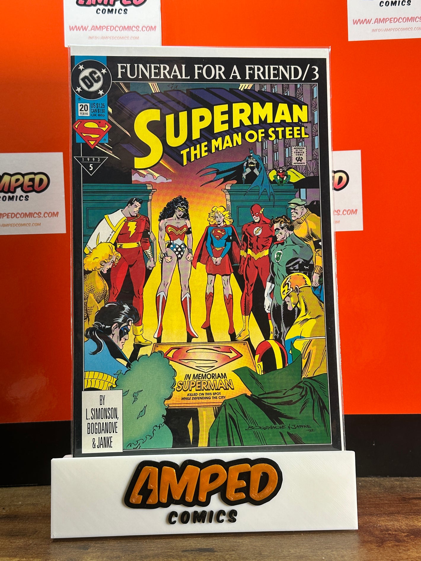 Superman The Man of Steel 20 (1993) DC Comics Funeral for a Friend