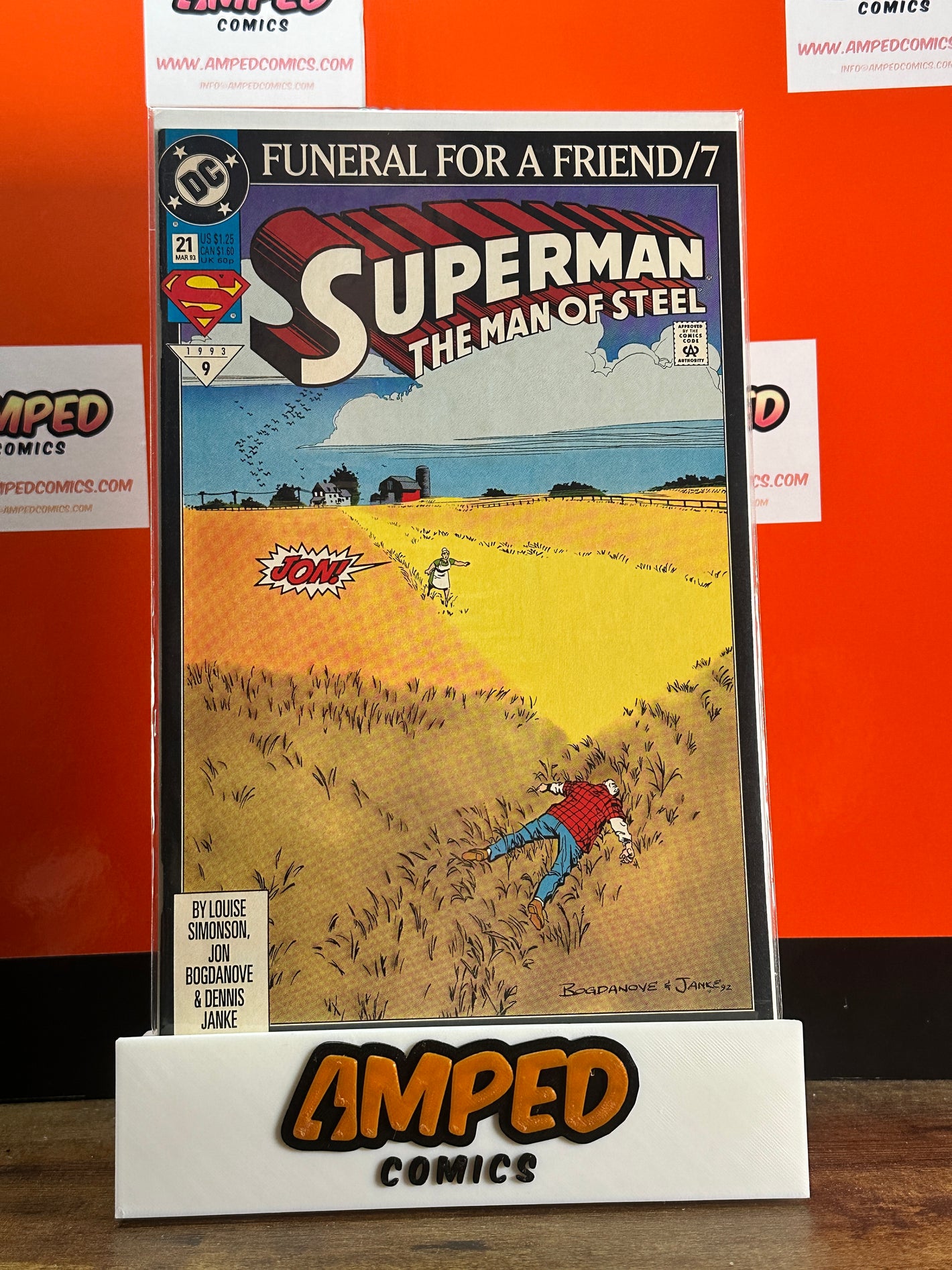 Superman The Man of Steel 21 (1993) DC Comics Funeral for a Friend