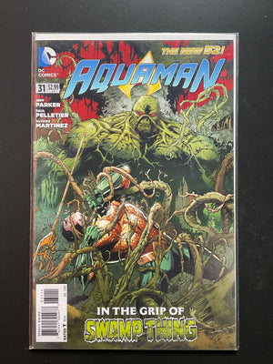 Aquaman 31 DC Comics The New 52 July 2014 Swamp Thing Appearance
