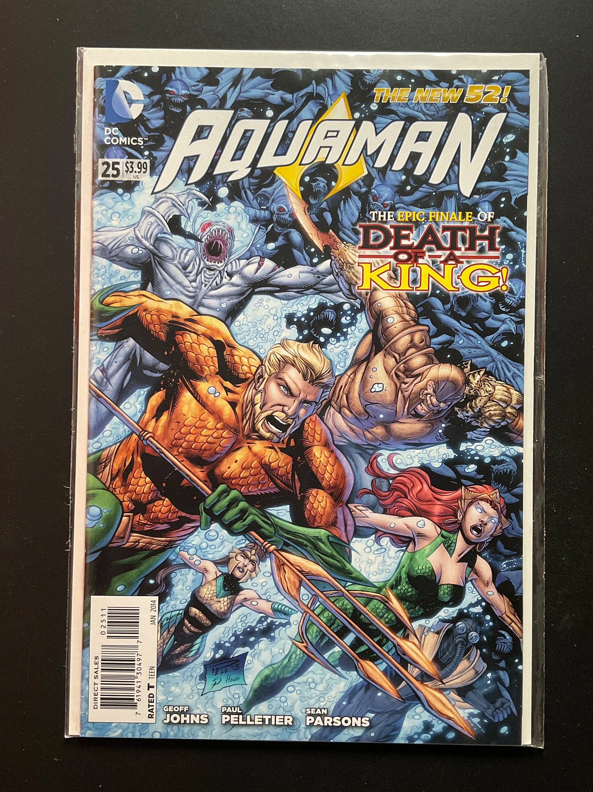 Aquaman 25 The New 52 DC Comics 2014 Death of a King Finale