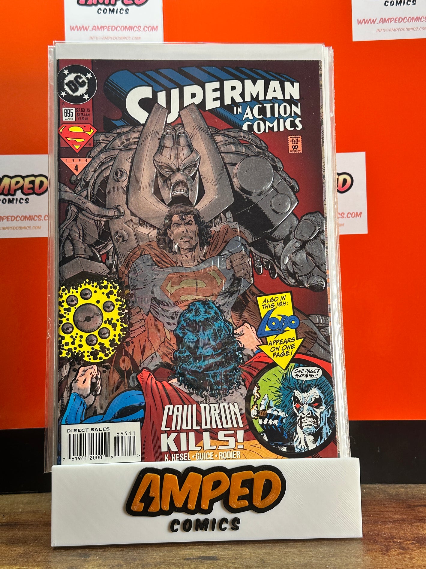 Superman in Action Comics 695 DC Comics 1994 Cauldron Kills