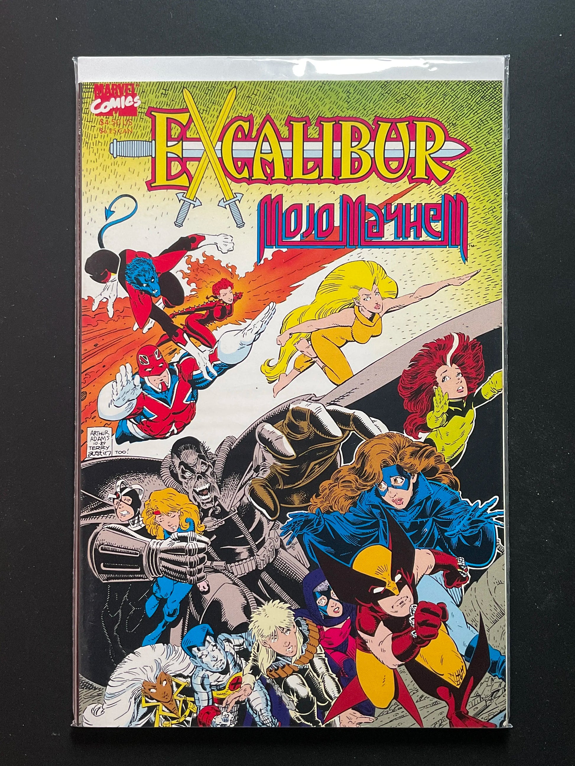 Excalibur Mojo Mayhem Marvel Comics Graphic Novel 1989