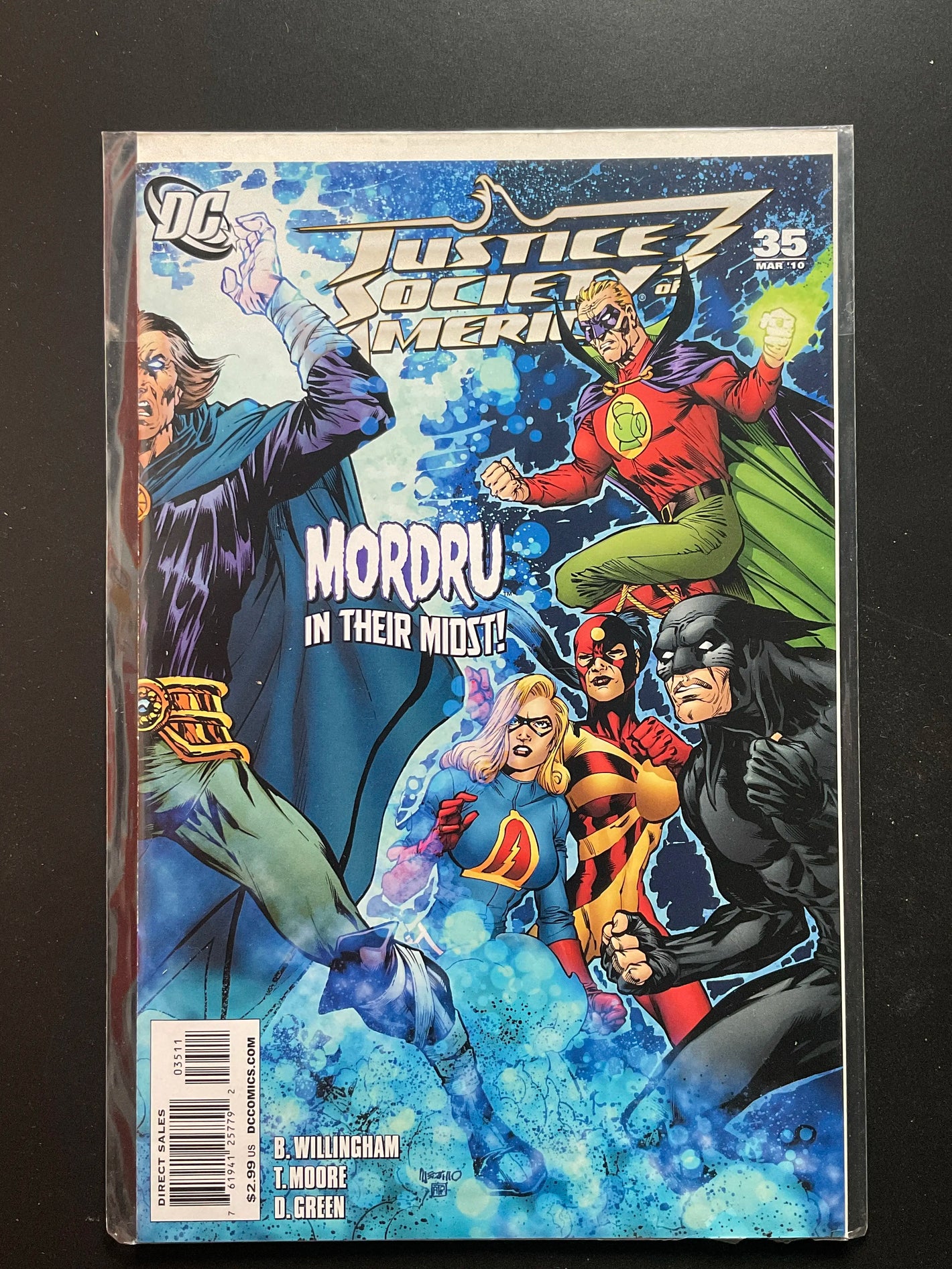 Justice Society of America 35 DC Comics March 2010 Mordru Cover