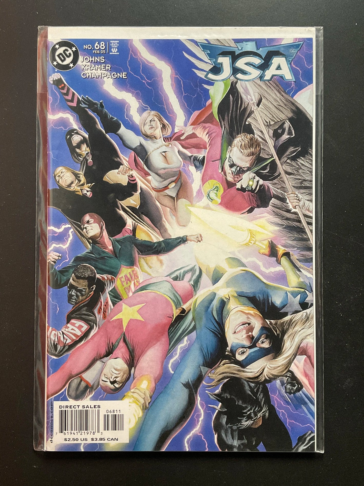 JSA 68 DC Comics Feb 2005 Geoff Johns Power Girl Cover