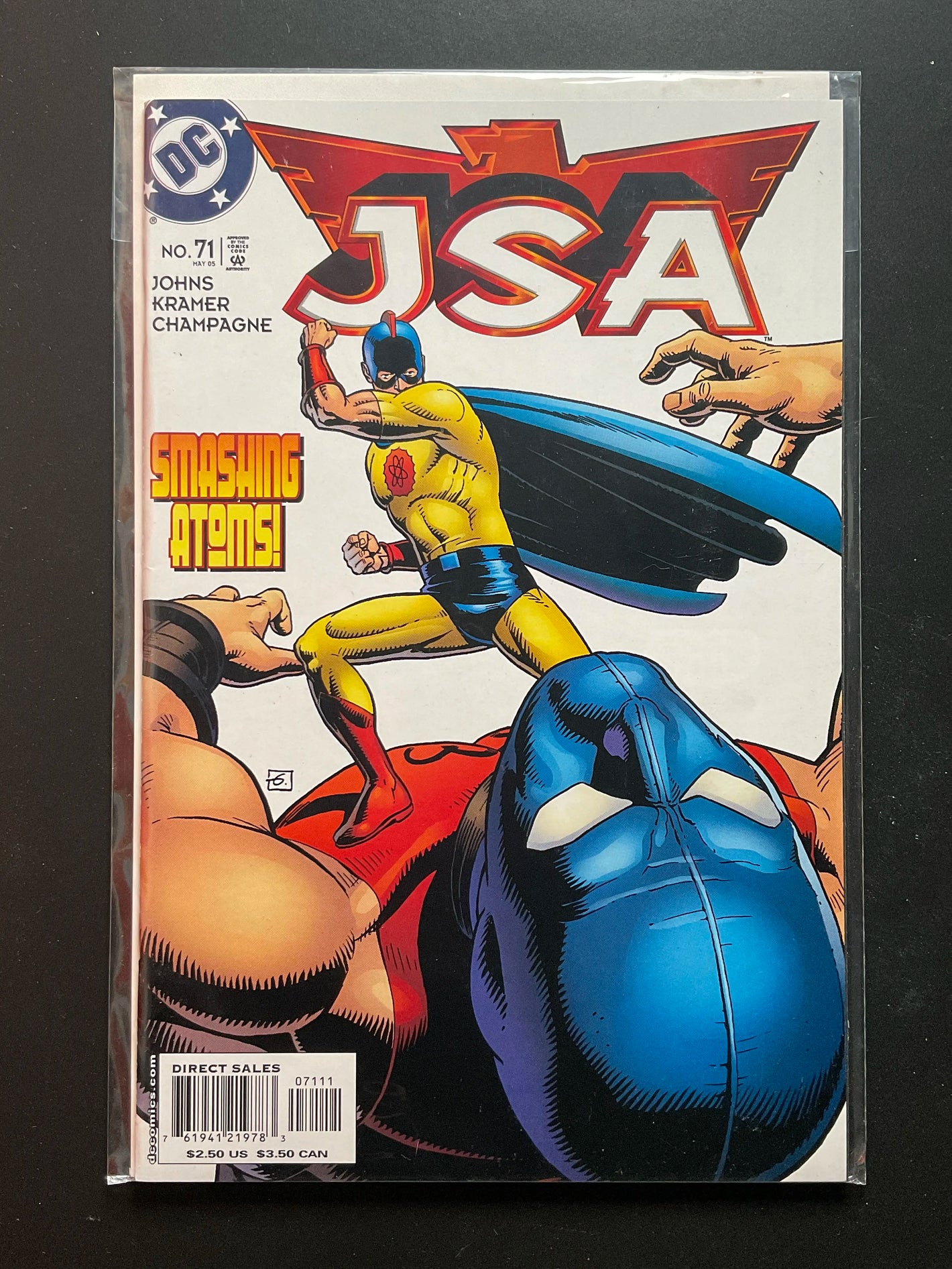 JSA 71 DC Comics May 2005 Smashing Atoms Johns Kramer Champagne