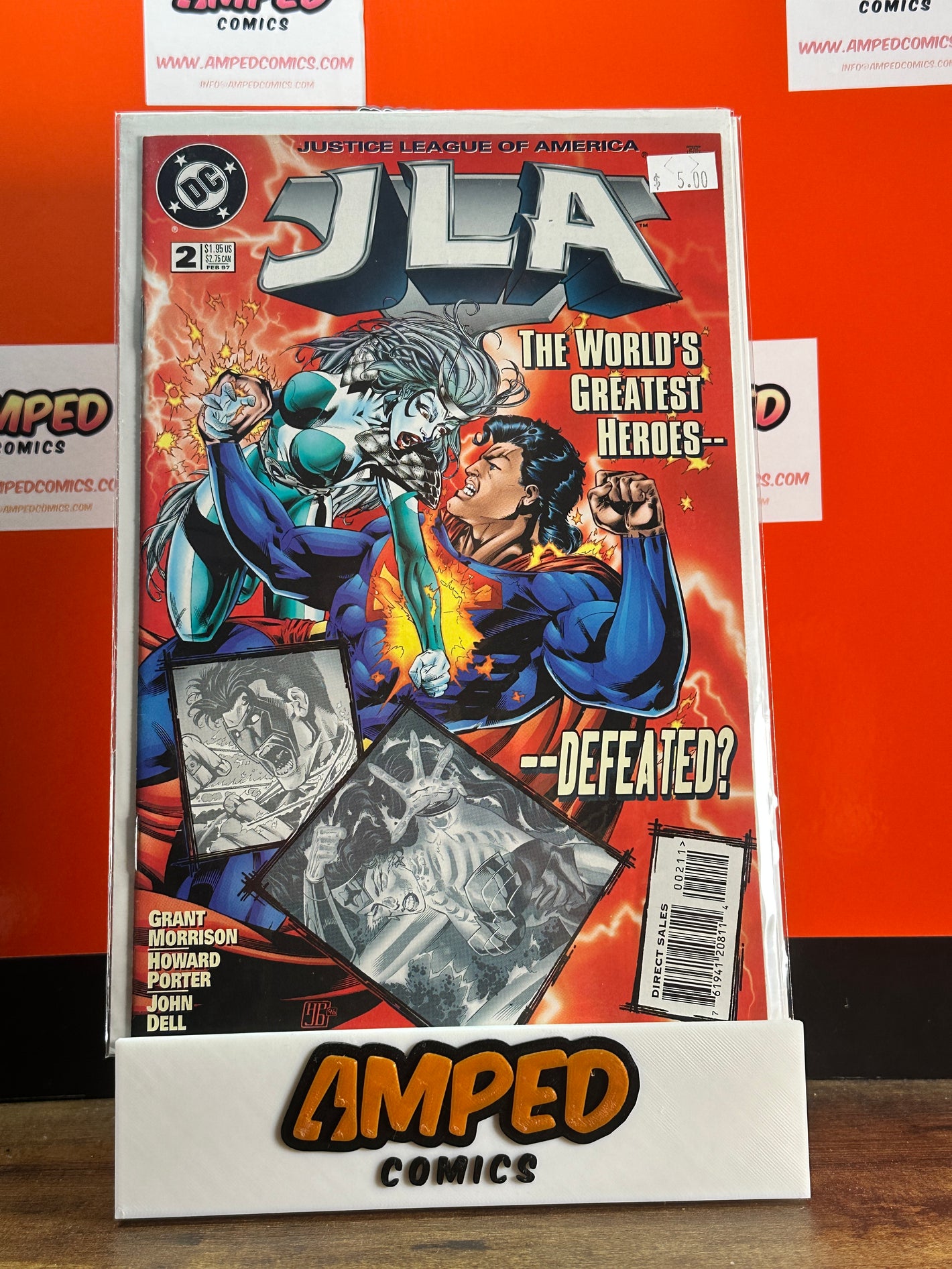 JLA 2 DC Comics 1997 Grant Morrison Superman Cover