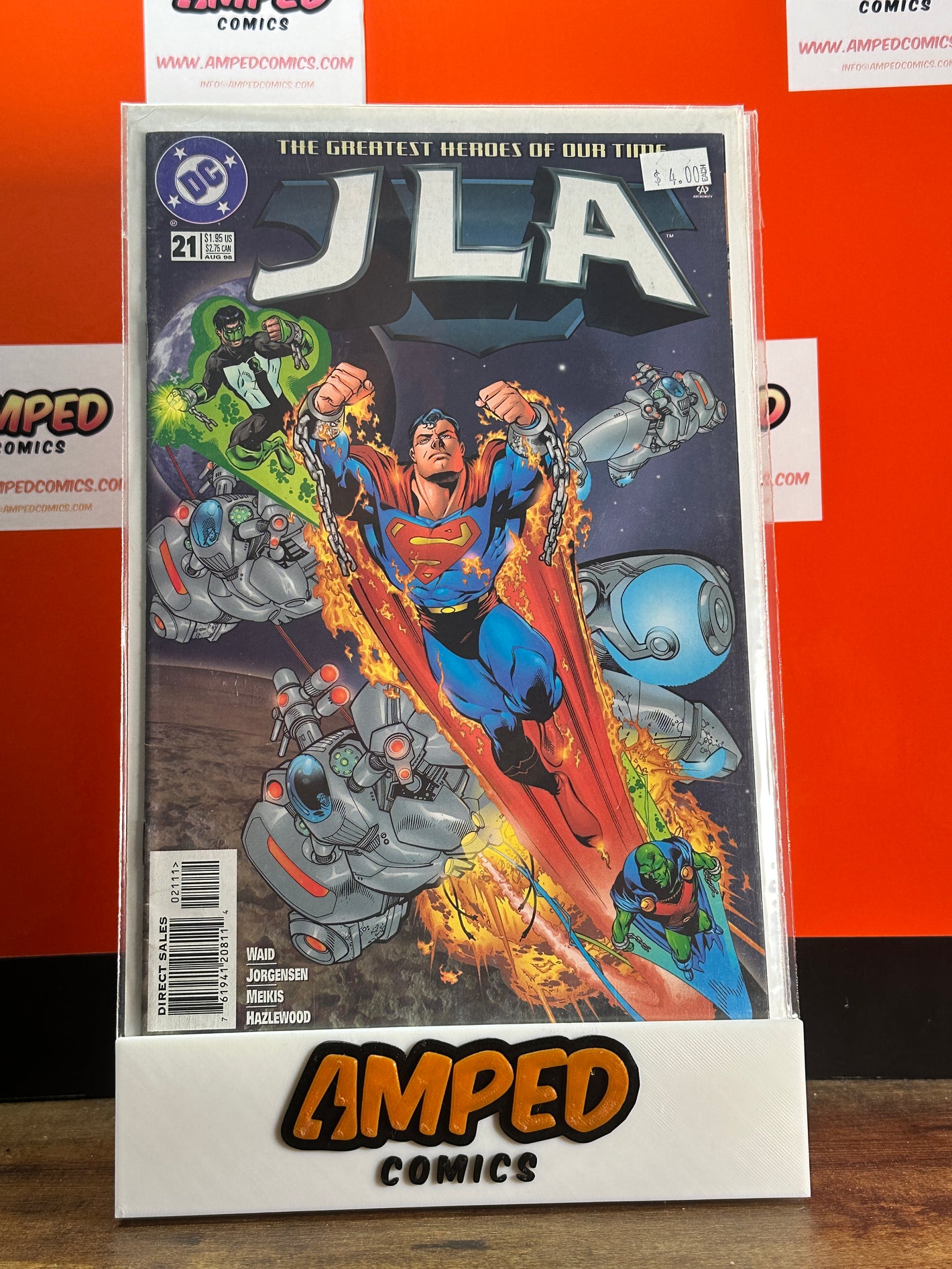 JLA 21 DC Comics 1998 Superman Green Lantern Appearance