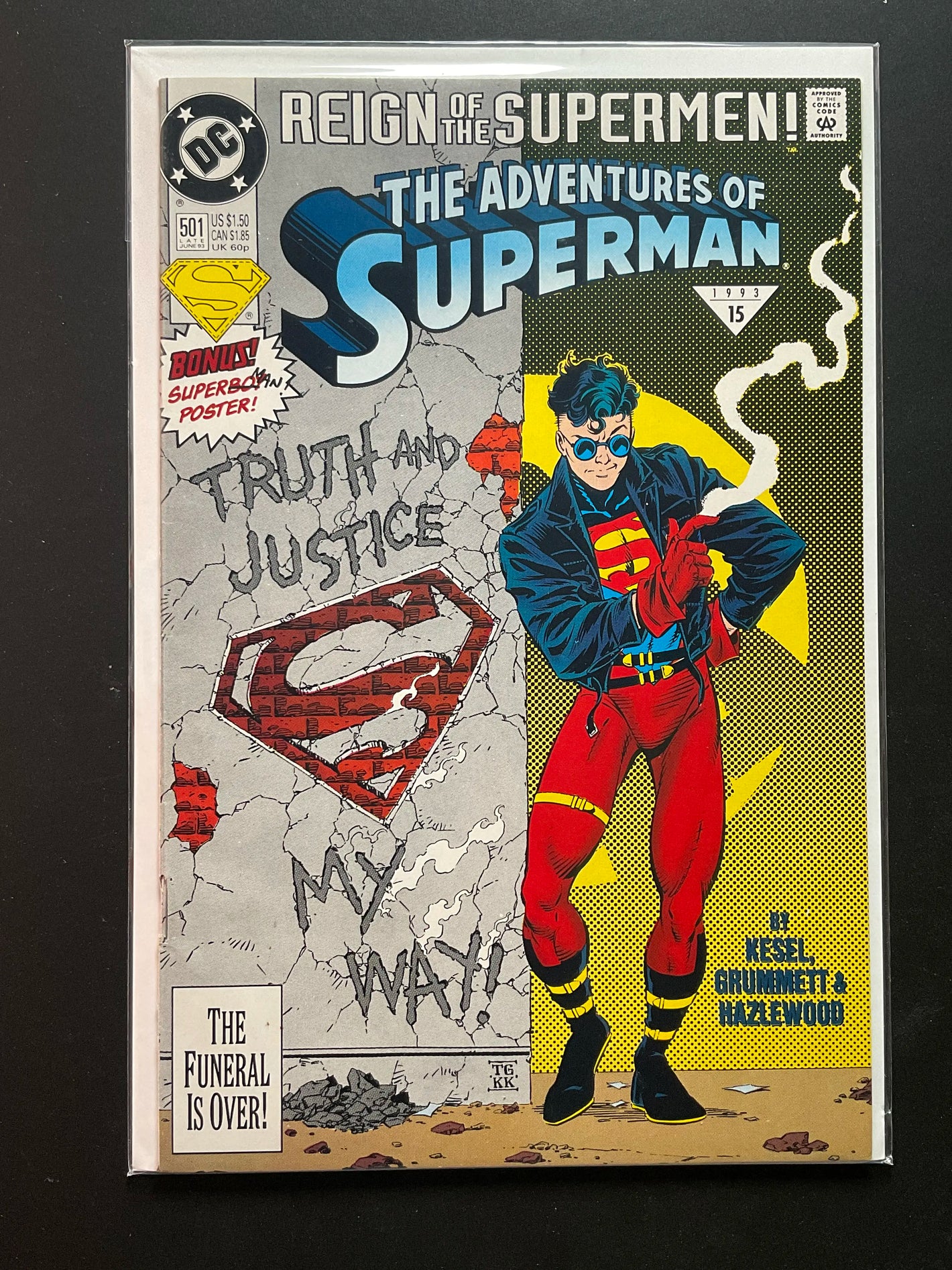 Adventures of Superman 501 DC Comics 1993 Reign of the Supermen
