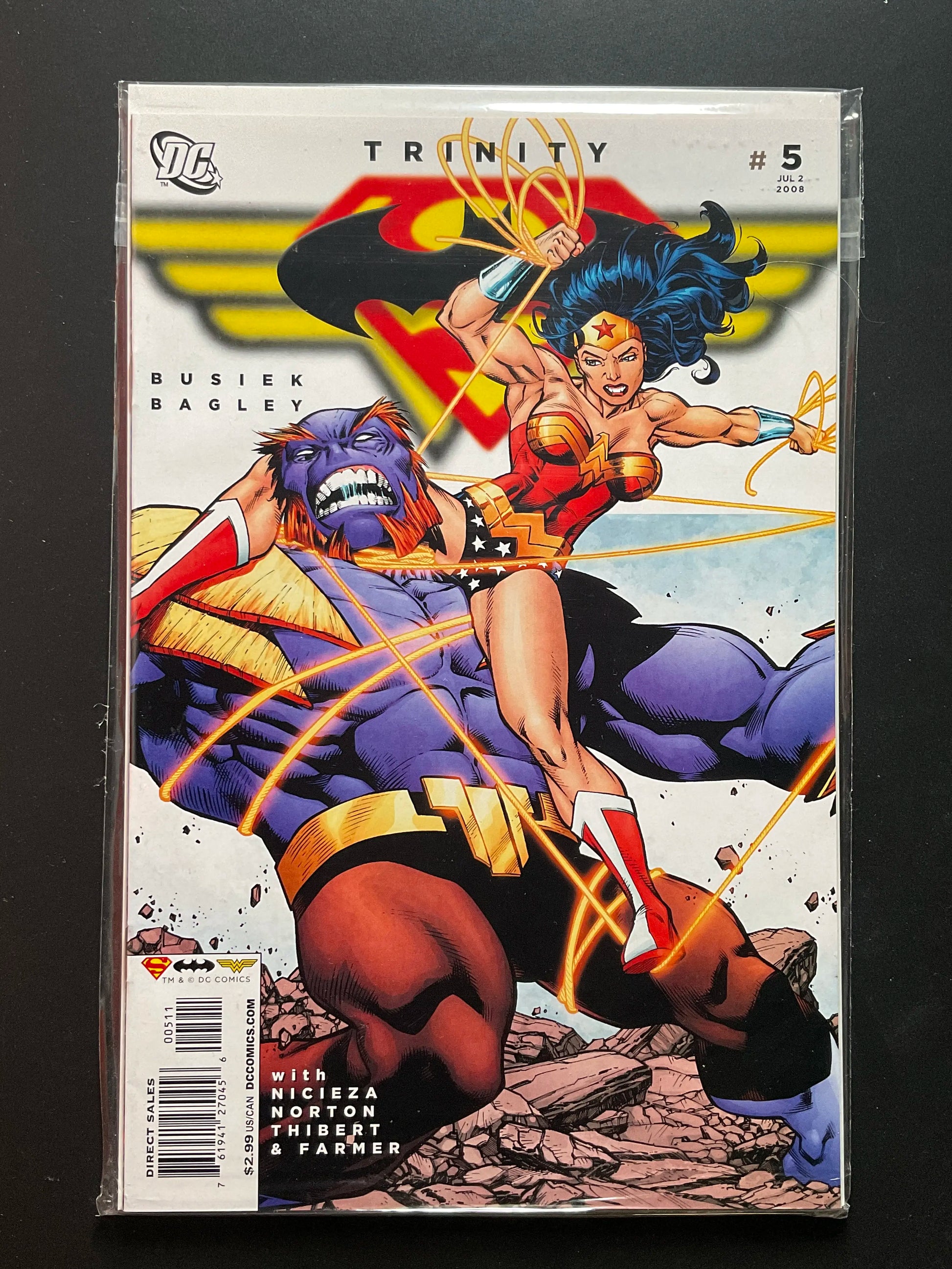 Trinity 5 DC Comics Jul 2008 Wonder Woman Superman Batman