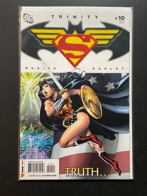 Trinity 10 (2008) DC Comics - Wonder Woman Cover by Busiek Bagley