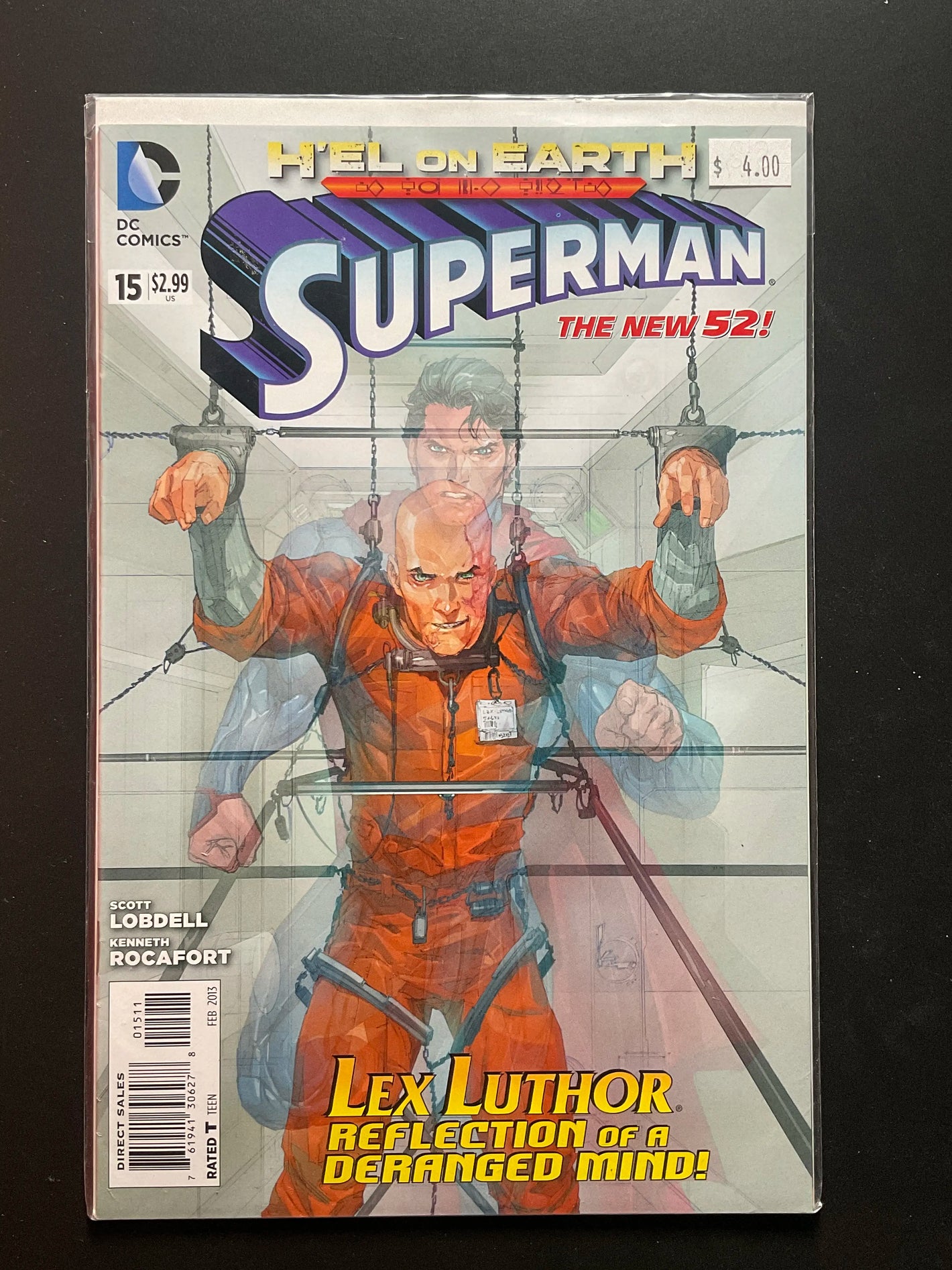 Superman 15 (Feb 2013) DC Comics - The New 52 Lex Luthor Cover