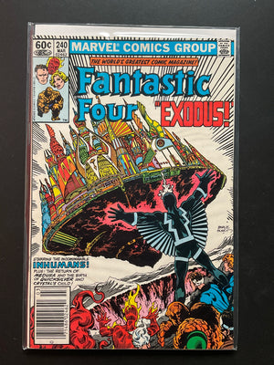 Fantastic Four 240 Marvel Comics March 1982 Inhumans Exodus - C