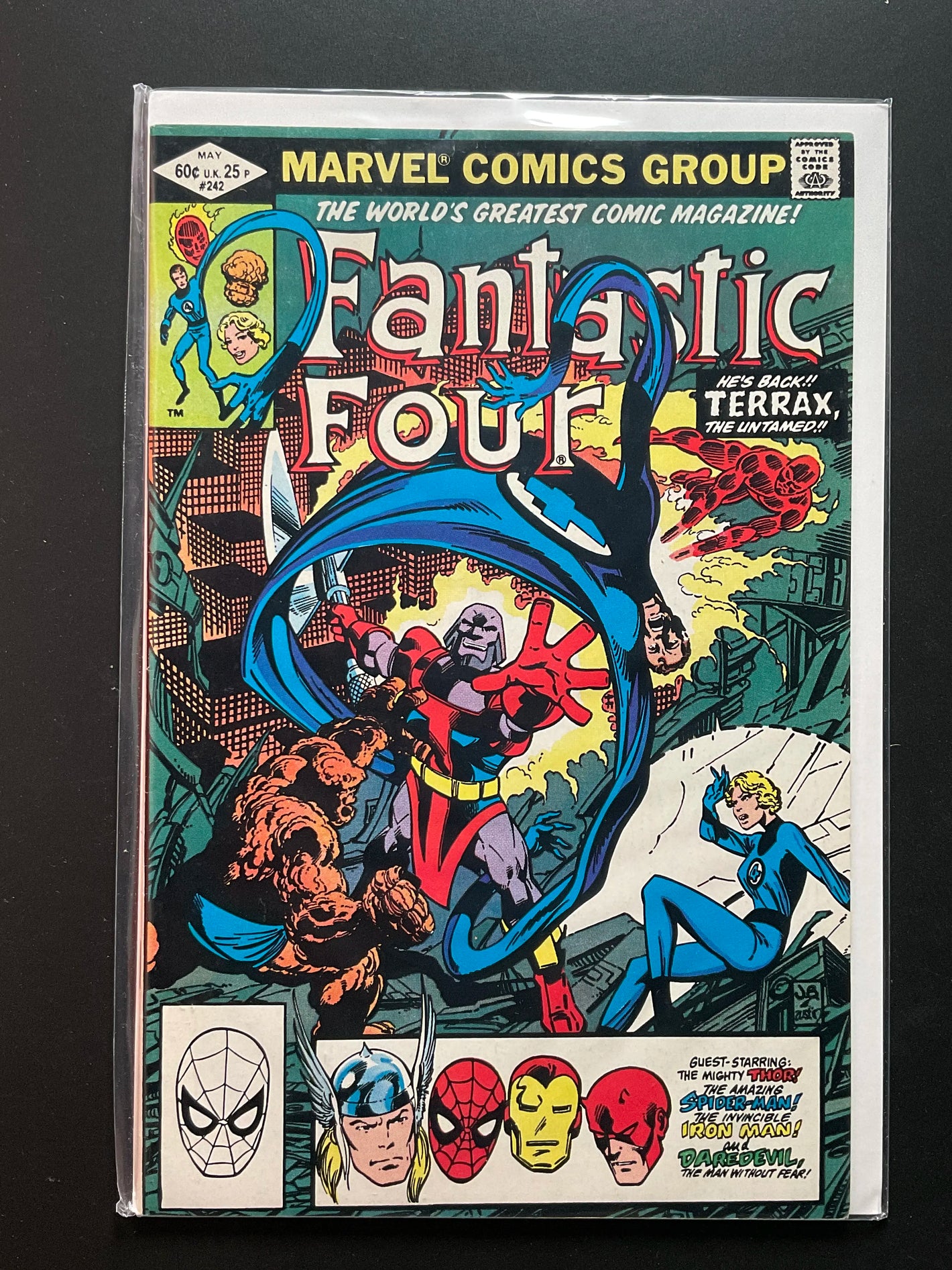 Fantastic Four 242 Marvel Comics May 1982 Terrax Appearance - A