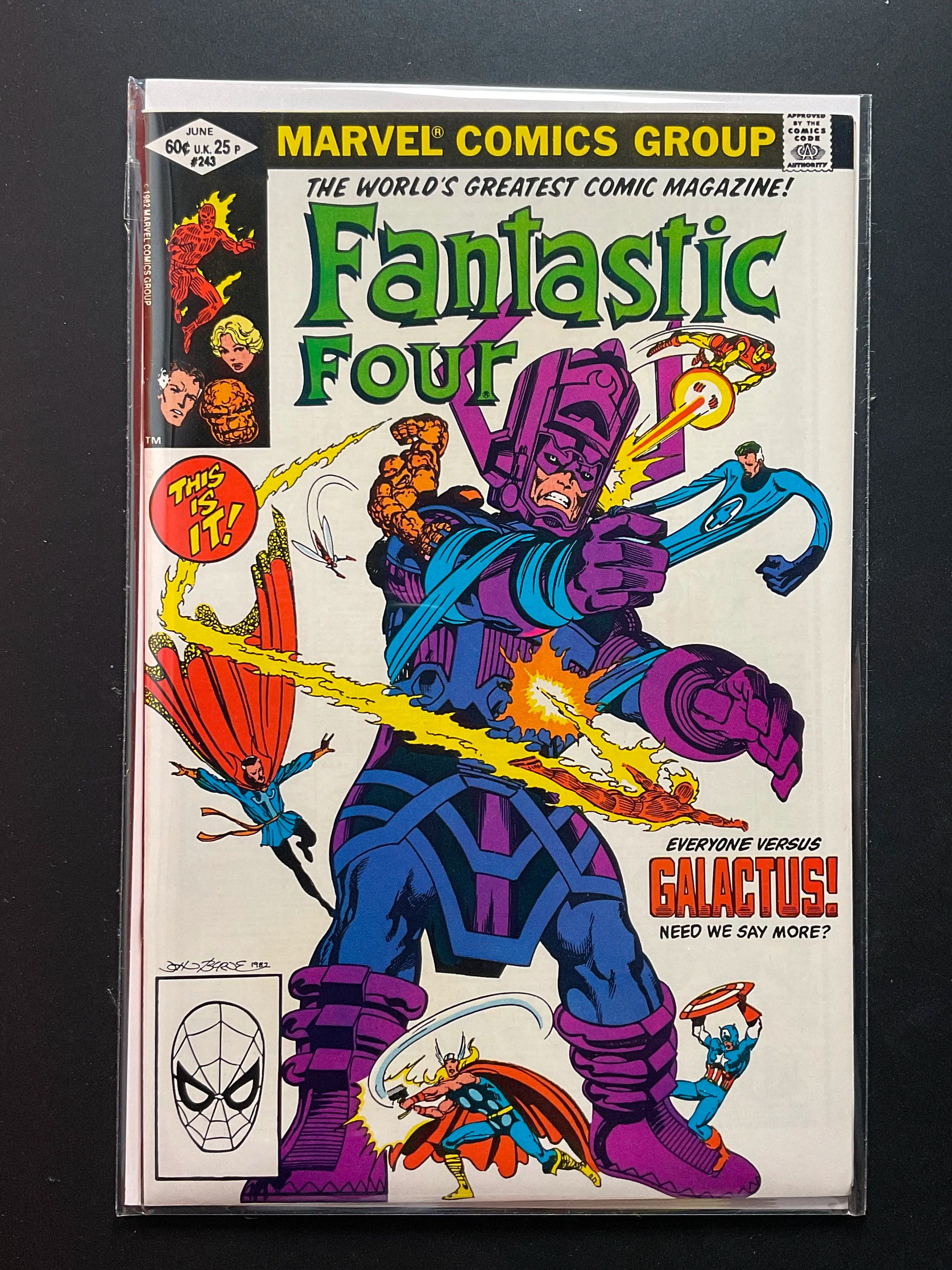 Fantastic Four 243 Marvel Comics June 1982 Galactus Appearance - B