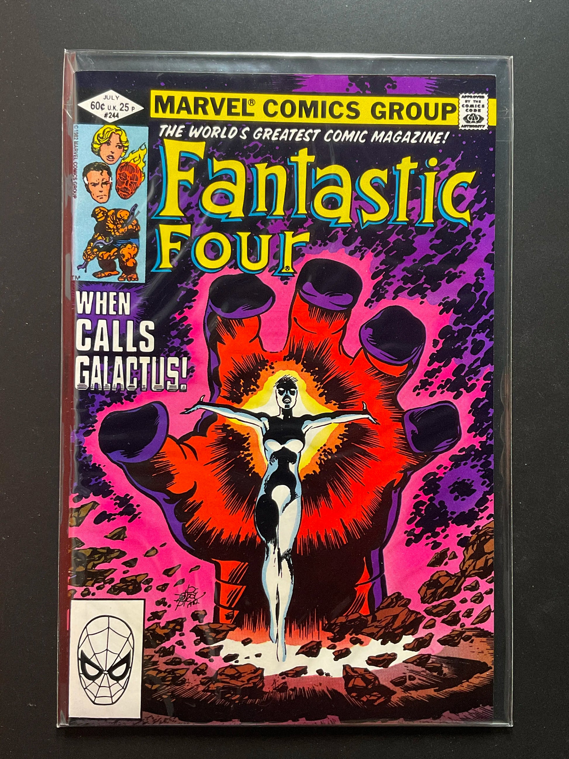 Fantastic Four 244 Marvel Comics July 1982 When Calls Galactus - A