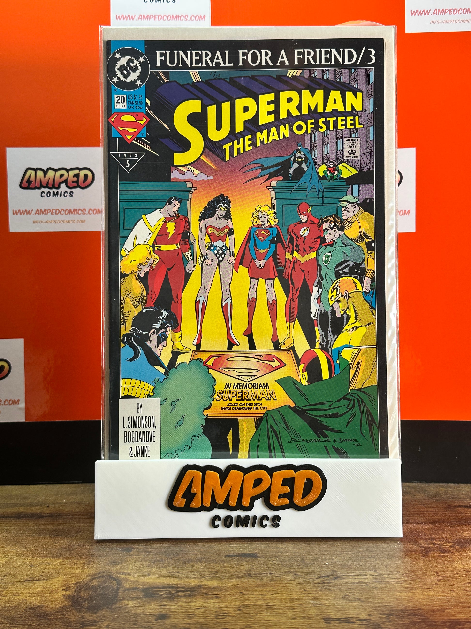 Superman The Man of Steel 20 (1993) DC Comics Funeral for a Friend