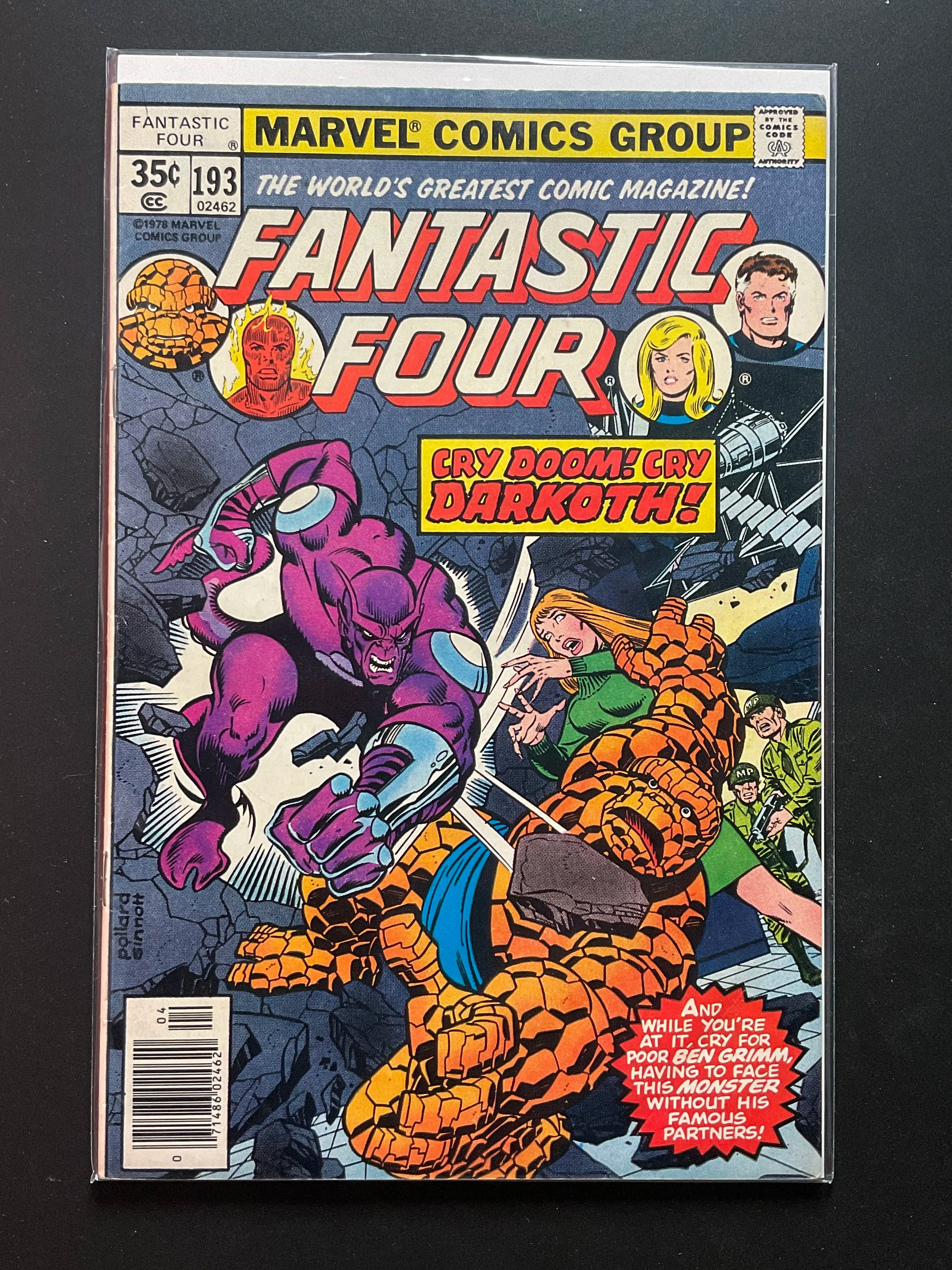 Fantastic Four 193 Marvel Comics 1978 Cry Doom Cry Darkoth - B