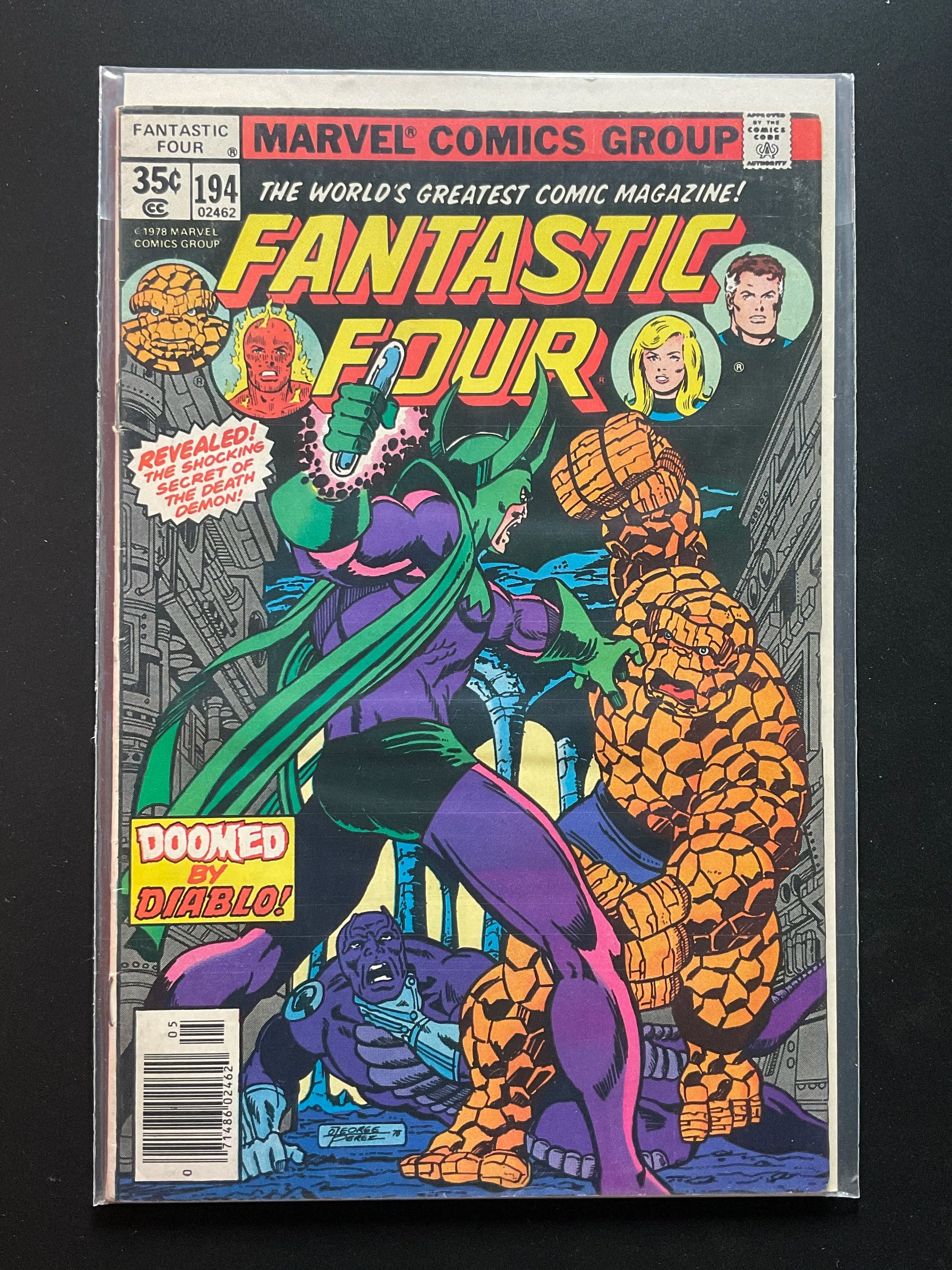 Fantastic Four 194 Marvel Comics 1978 Doomed by Diablo - C