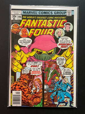 Fantastic Four 196 Marvel Comics 1978 Invincible Man Appearance - C