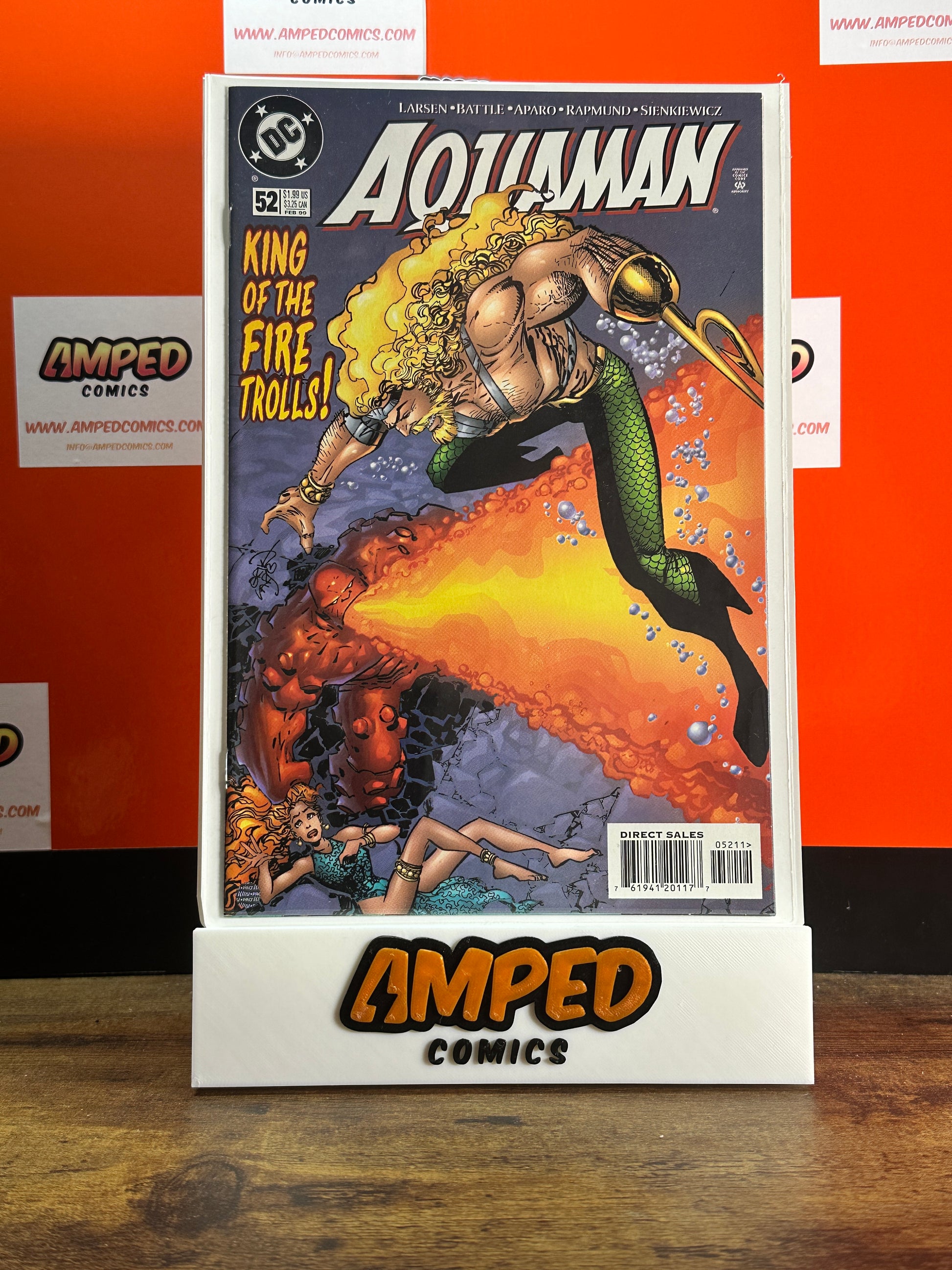 Aquaman 52 DC Comics 1998 King of the Fire Trolls