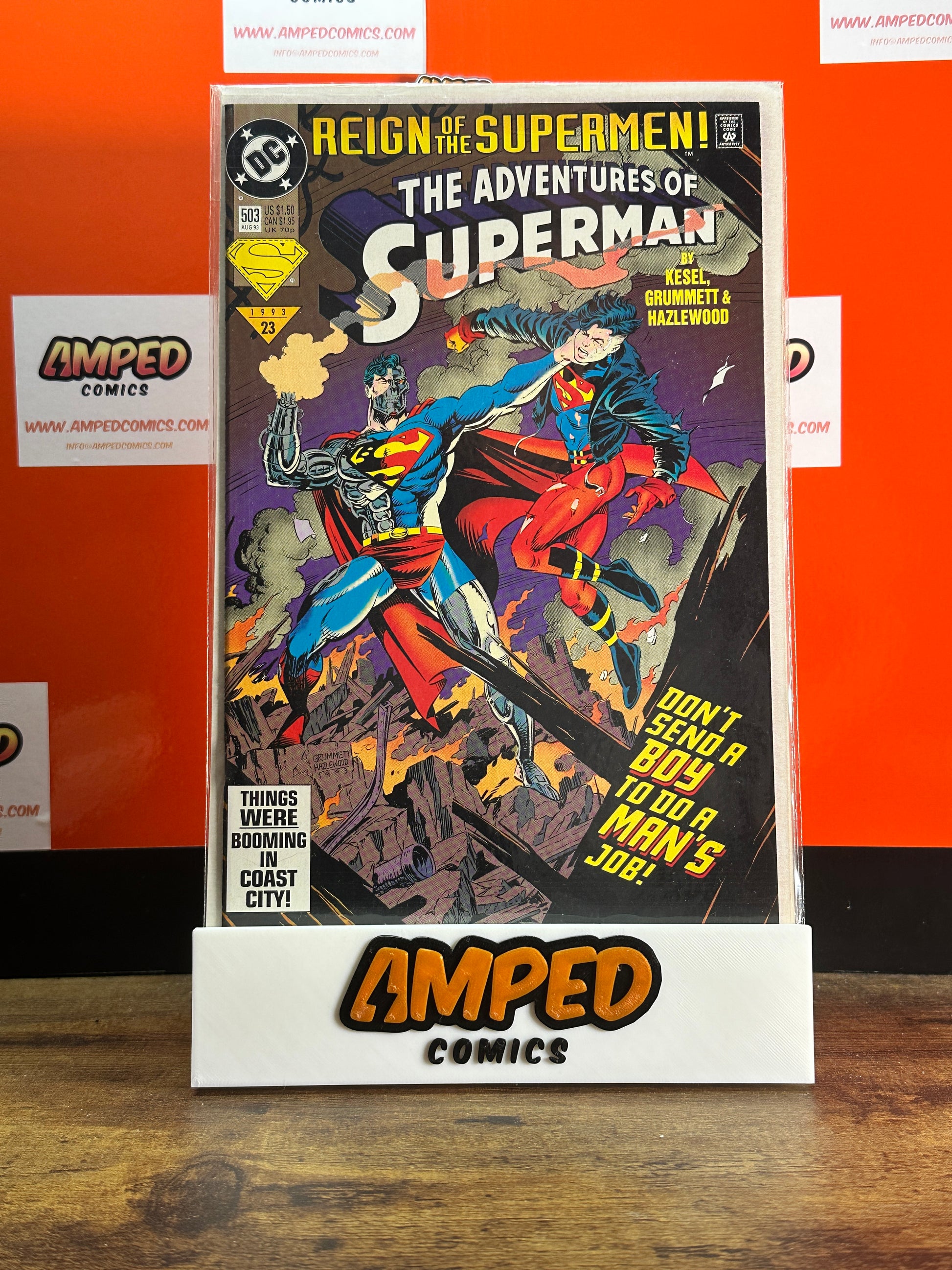 Adventures of Superman 503 DC Comics 1993 Reign of the Supermen