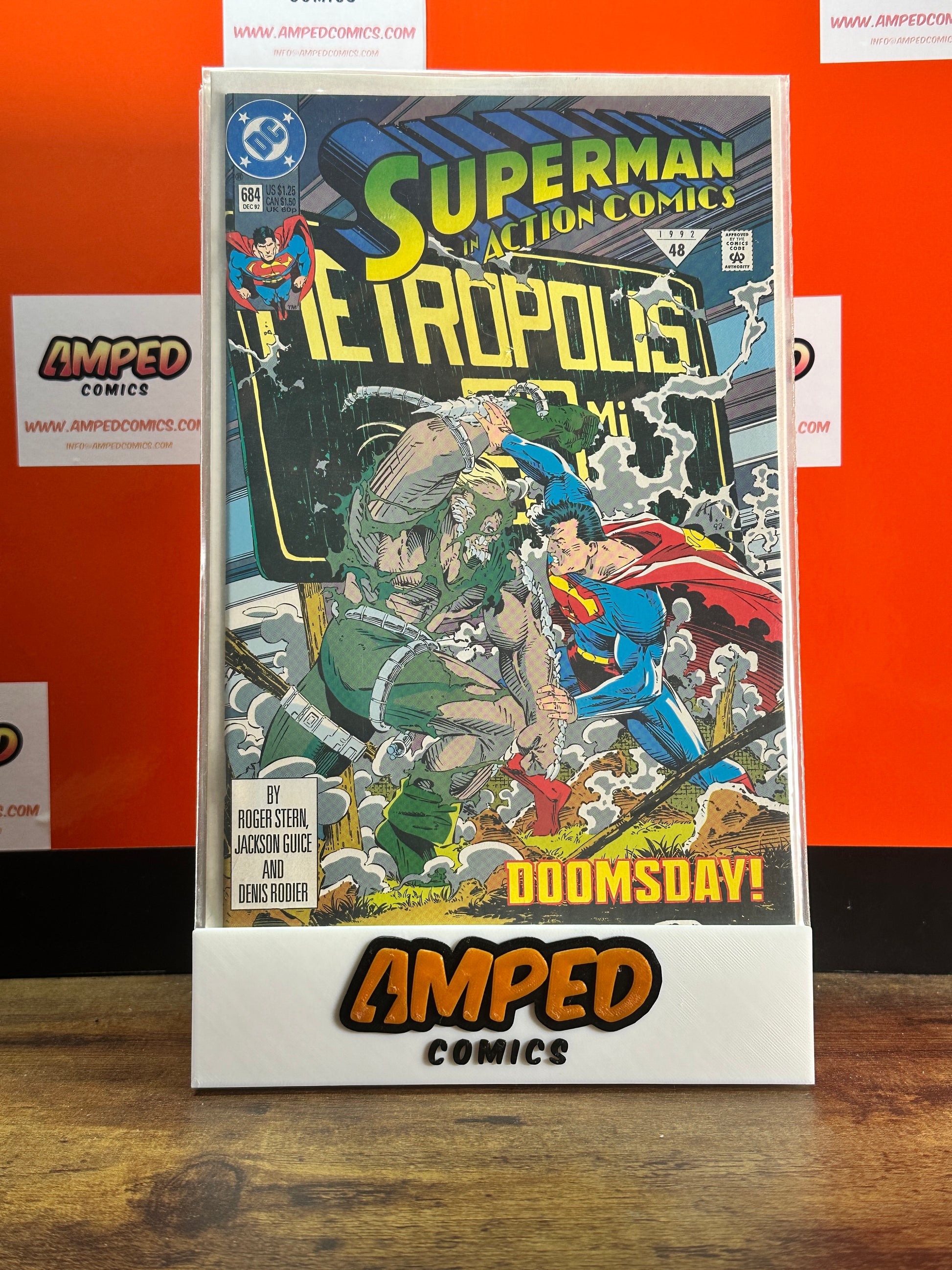 Superman in Action Comics 684 (1992) DC Comics - Doomsday Appearance