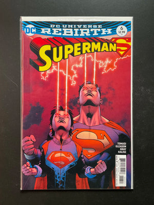Superman 6 DC Universe Rebirth (2016) Tomasi Gleason Cover