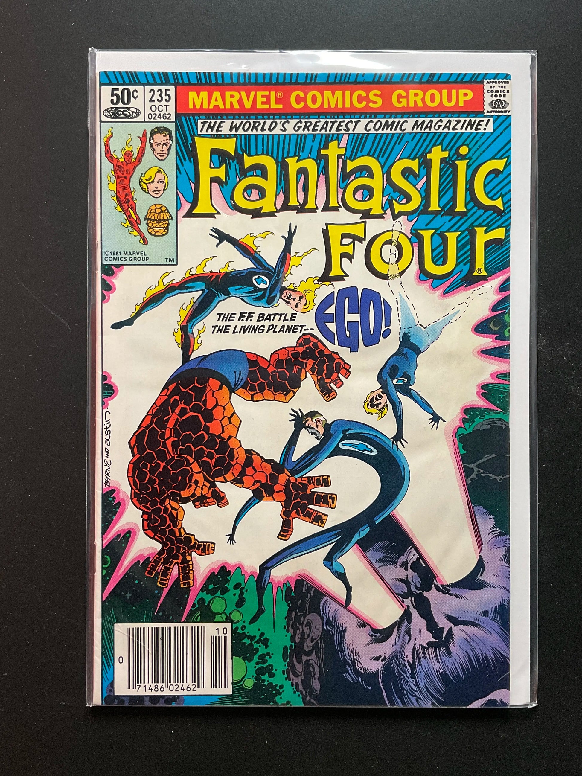 Fantastic Four 235 Marvel Comics Oct 1981 Ego Appearance - B