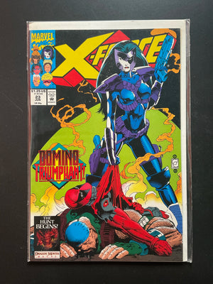 X-Force 23 Marvel Comics June 1992 Domino Triumphant