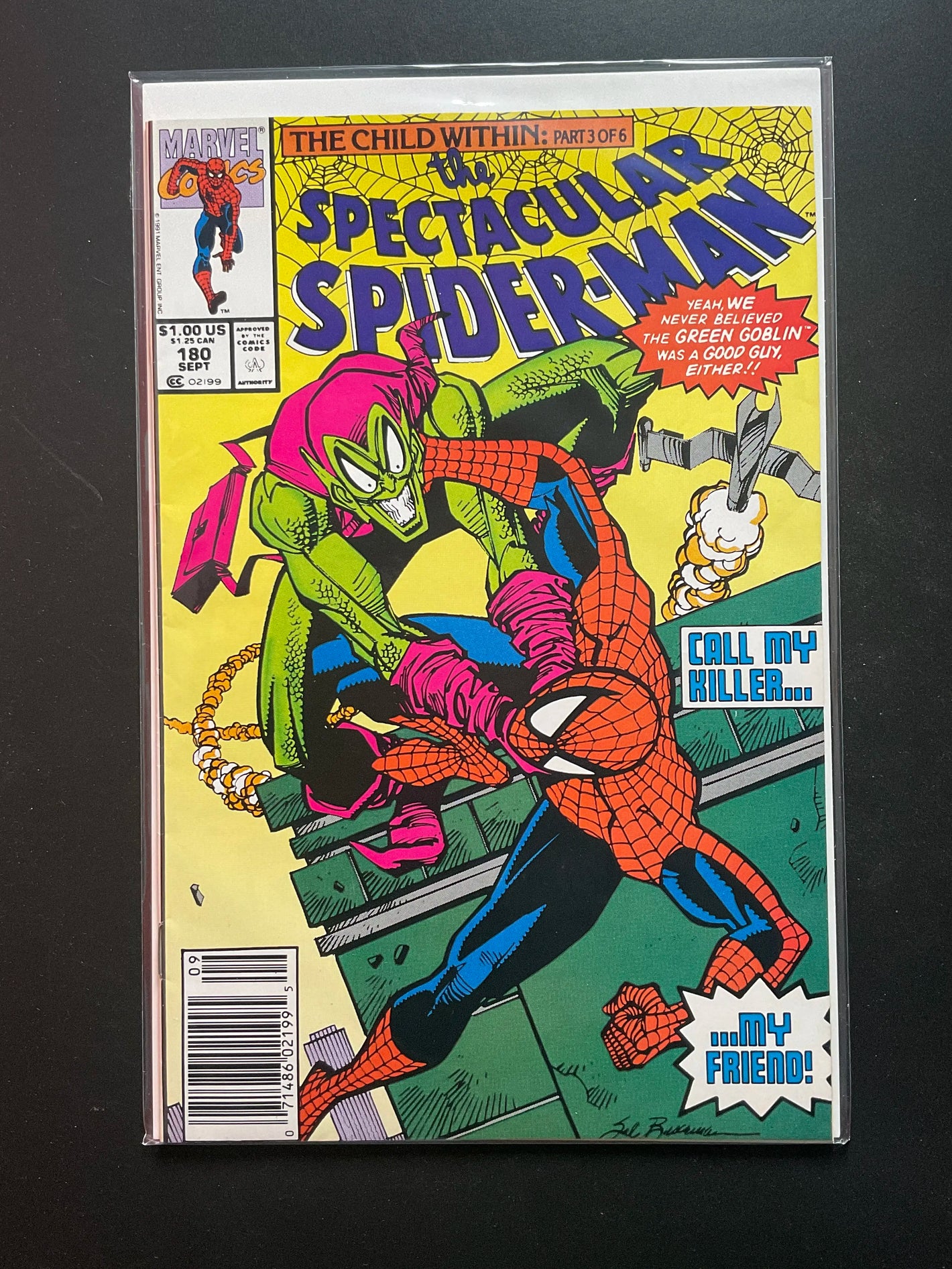 The Spectacular Spider-Man 180 Marvel Comics Sept 1991