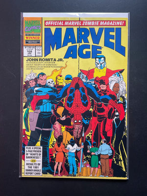 Marvel Age 108 Official Marvel Zombie Magazine 1991