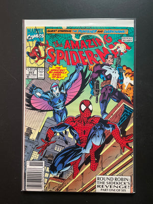 Amazing Spider-Man 353 Marvel Comics Punisher Darkhawk 1991