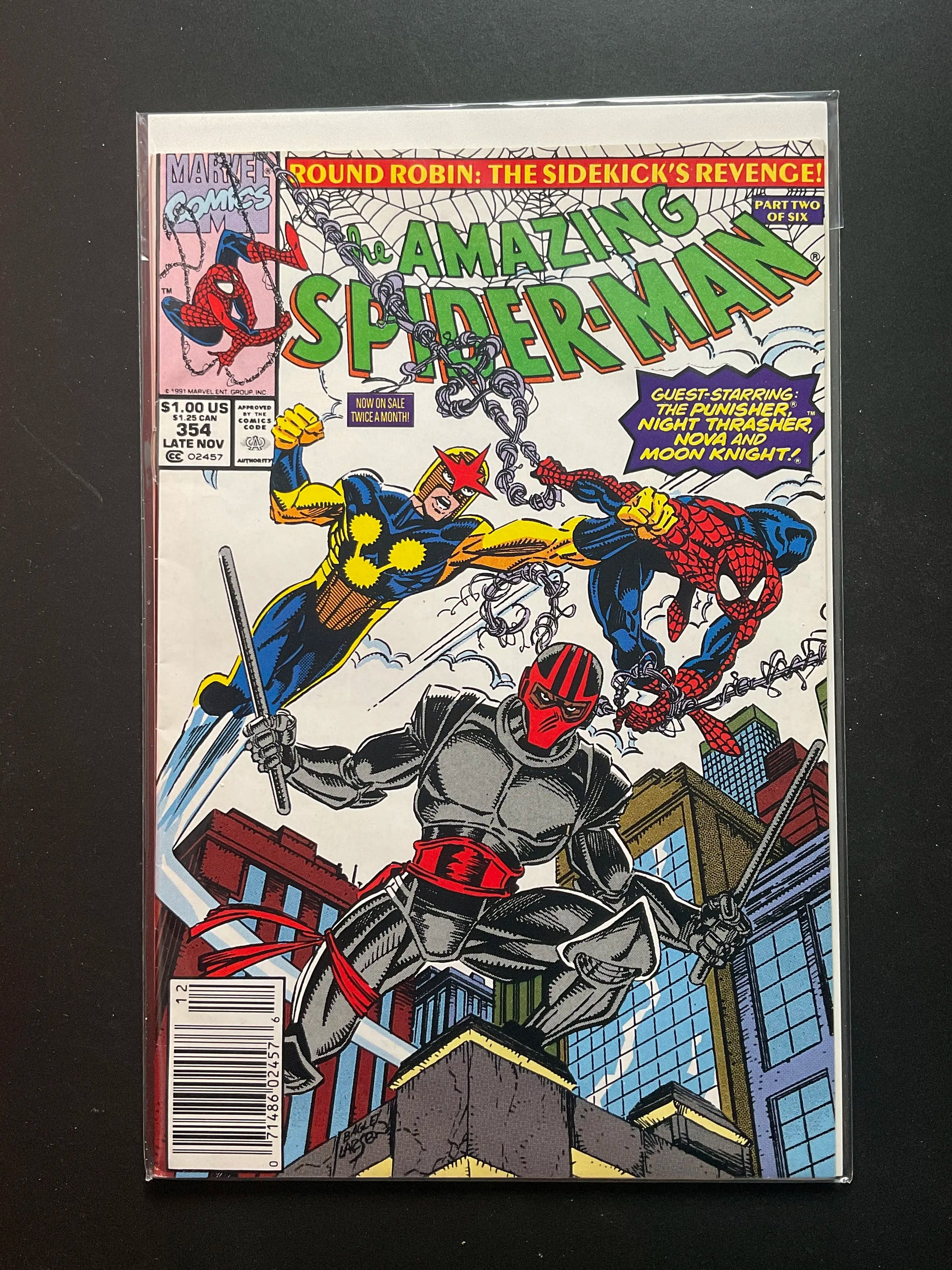 Amazing Spider-Man 354 Marvel Comics 1991 Round Robin Part 2