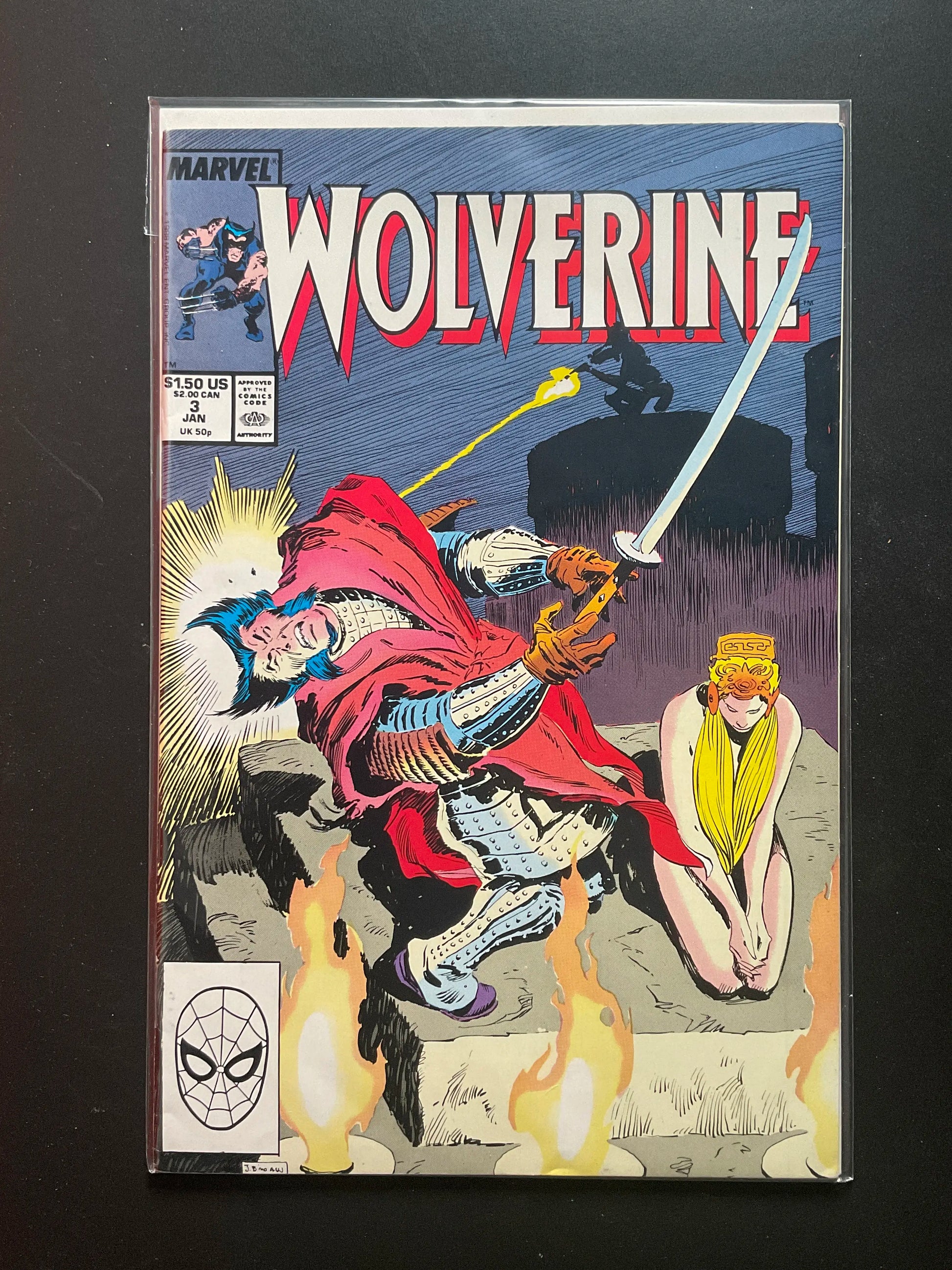 Wolverine 3 Marvel Comics Jan 1989