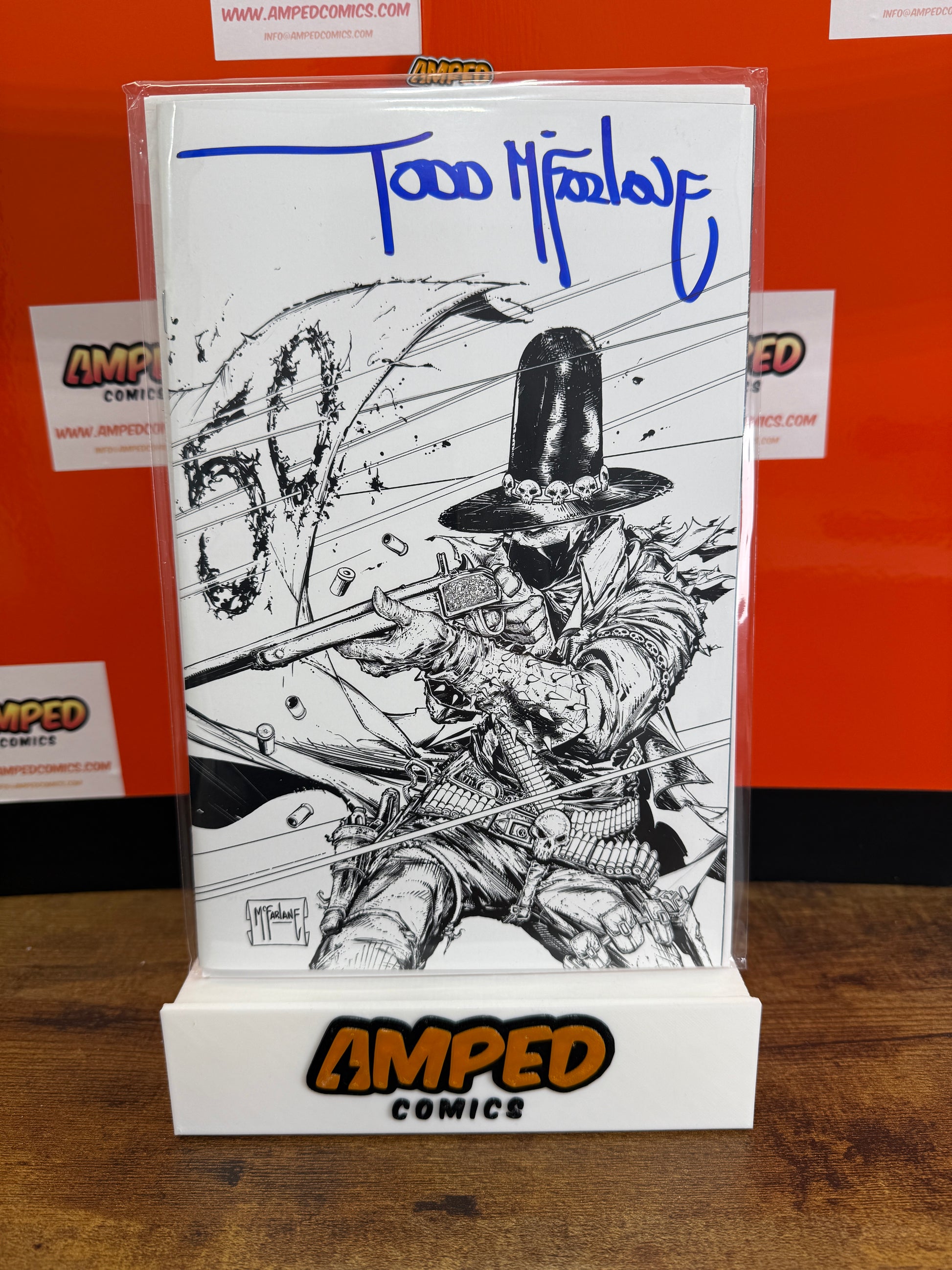 Spawn 50 Sketch Cover Signed by Todd McFarlane W/COA