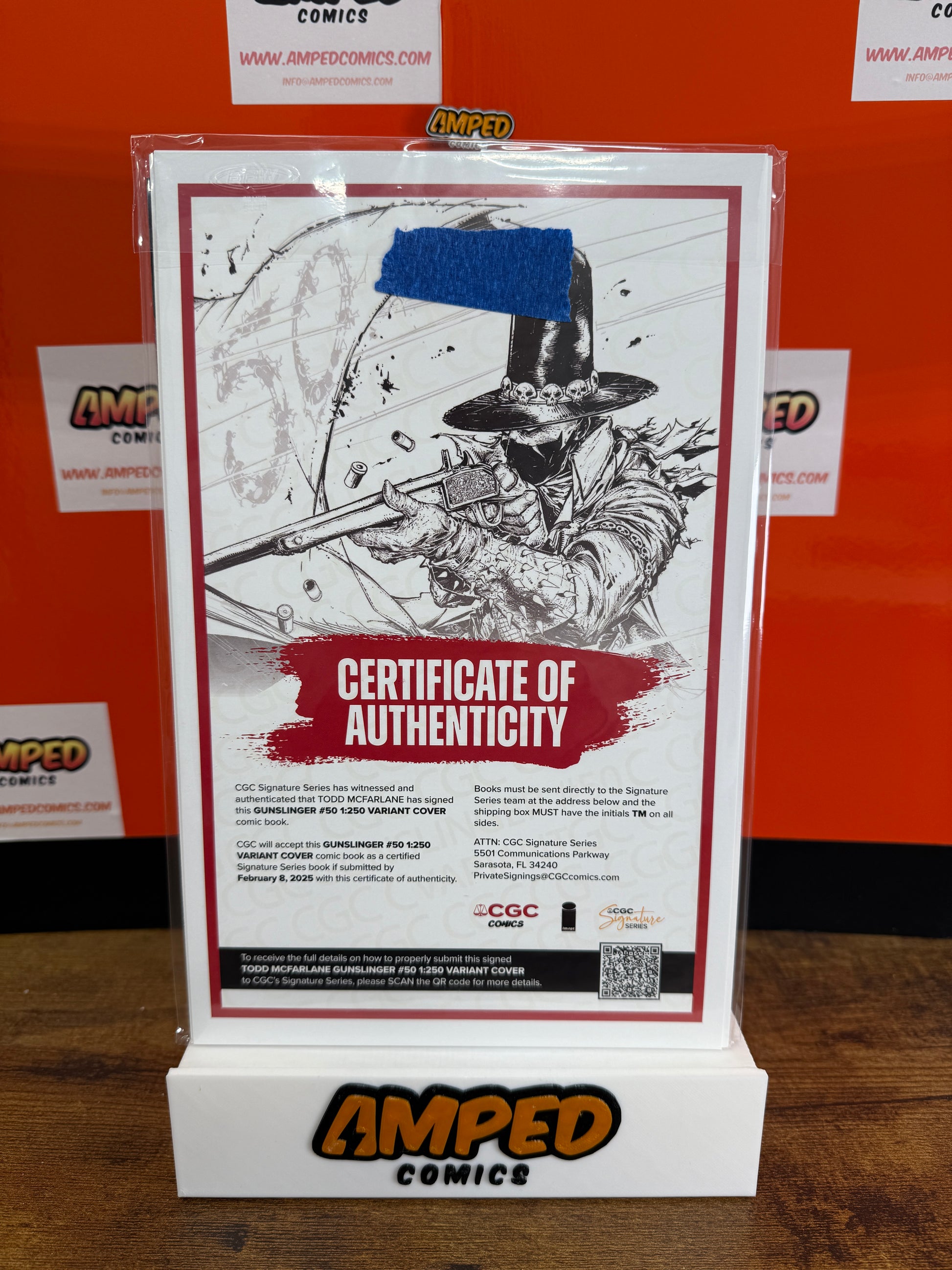 Spawn 50 Sketch Cover Signed by Todd McFarlane W/COA