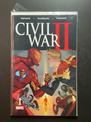Civil War II 1 Marvel Comics 2016 Bendis Marquez Ponsor