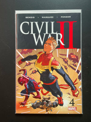Civil War II 4 Marvel Comics 2016 Bendis Marquez Ponsor