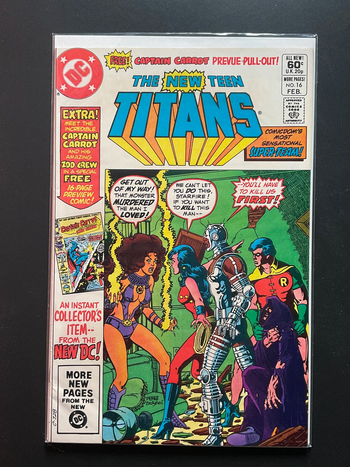 The New Teen Titans 16 DC Comics Feb 1982 Captain Carrot Preview