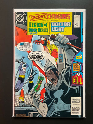 Secret Origins 37 DC Comics Feb 1989 Legion of Super-Heroes Dr. Light