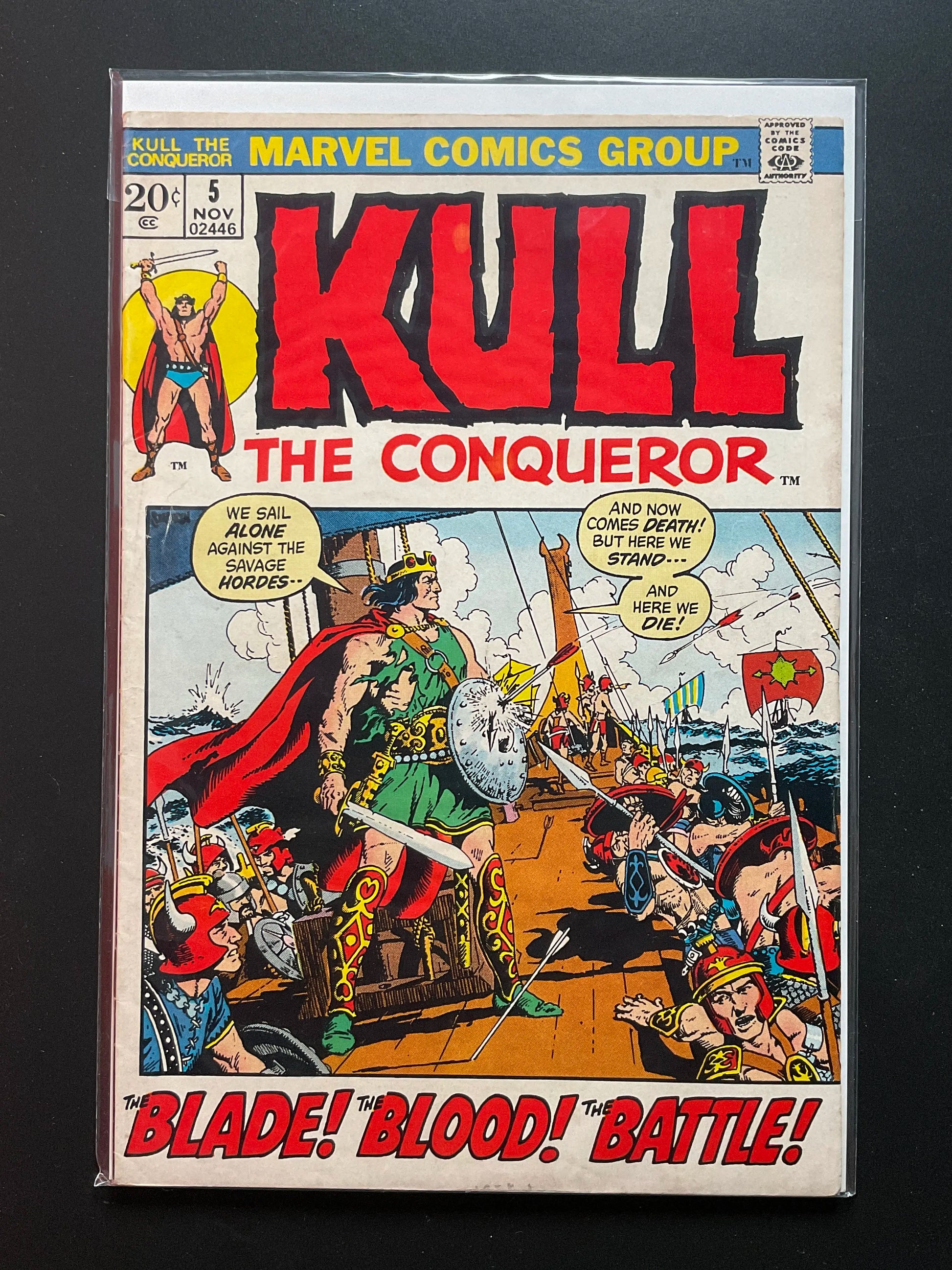 Kull the Conqueror 5 Marvel Comics Nov 1972