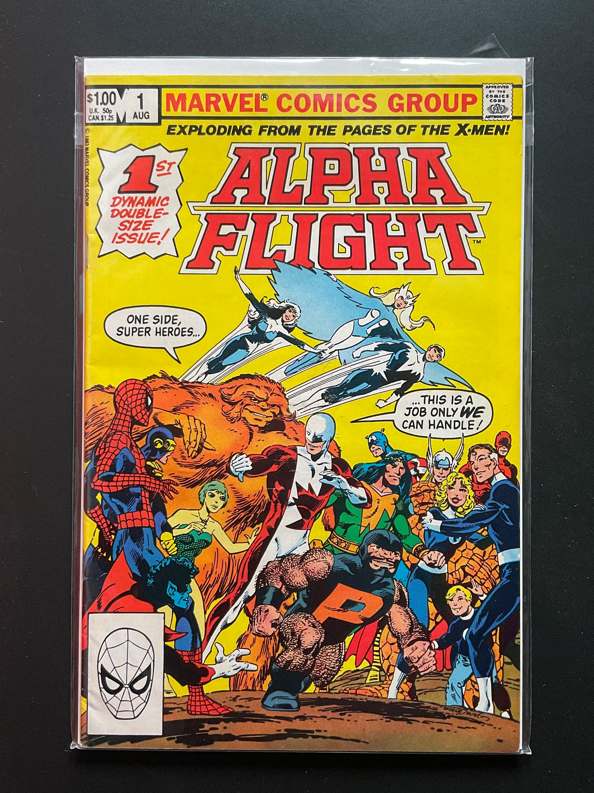 Alpha Flight 1 Marvel Comics Aug 1983 1st Dynamic Double-Size Issue